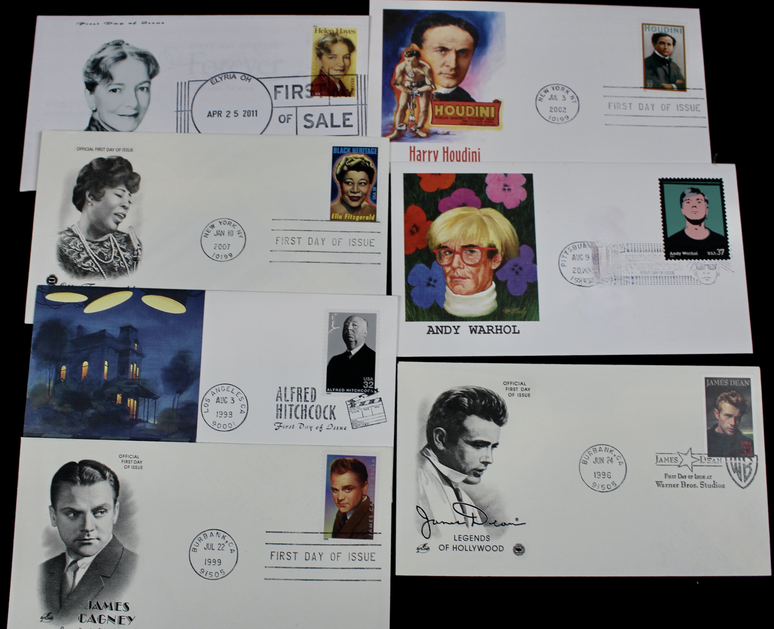 Disney and Hollywood Movie Star First Day Cover Collection