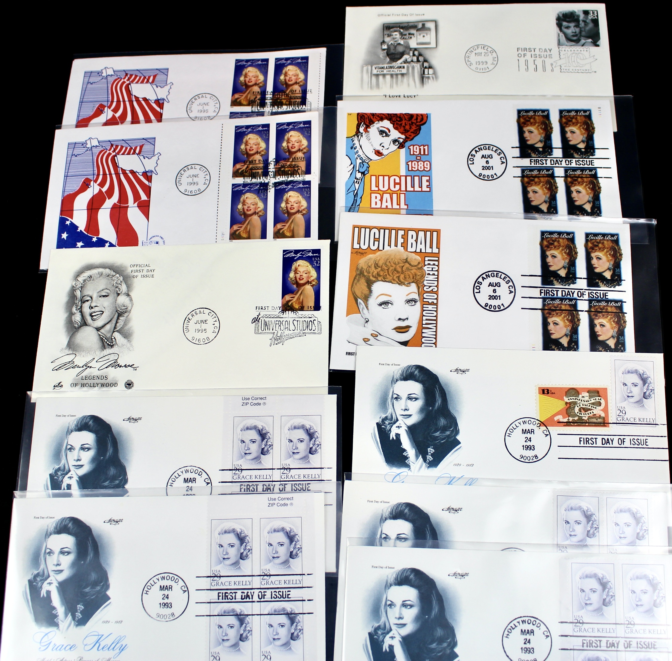 Disney and Hollywood Movie Star First Day Cover Collection