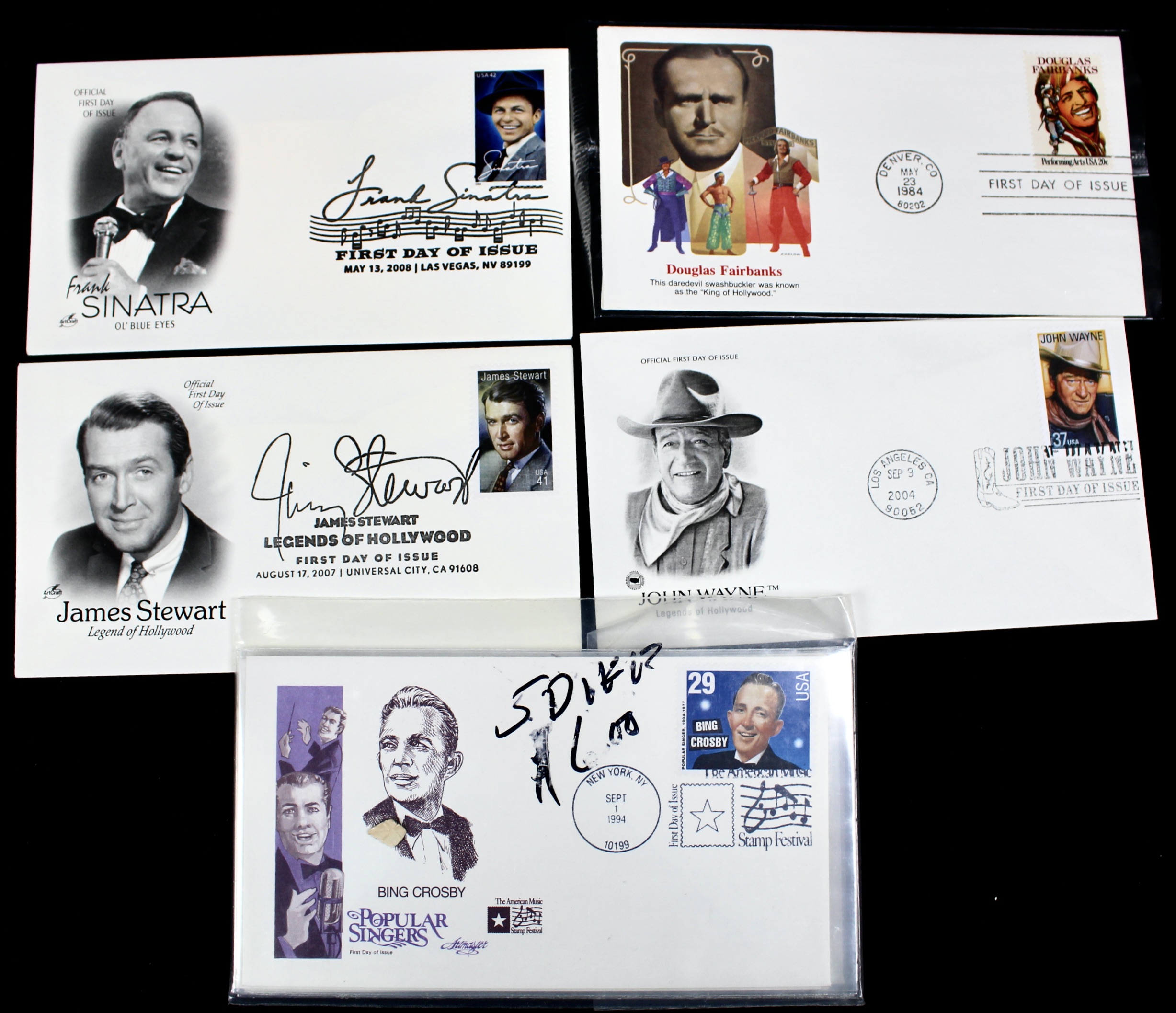 Disney and Hollywood Movie Star First Day Cover Collection