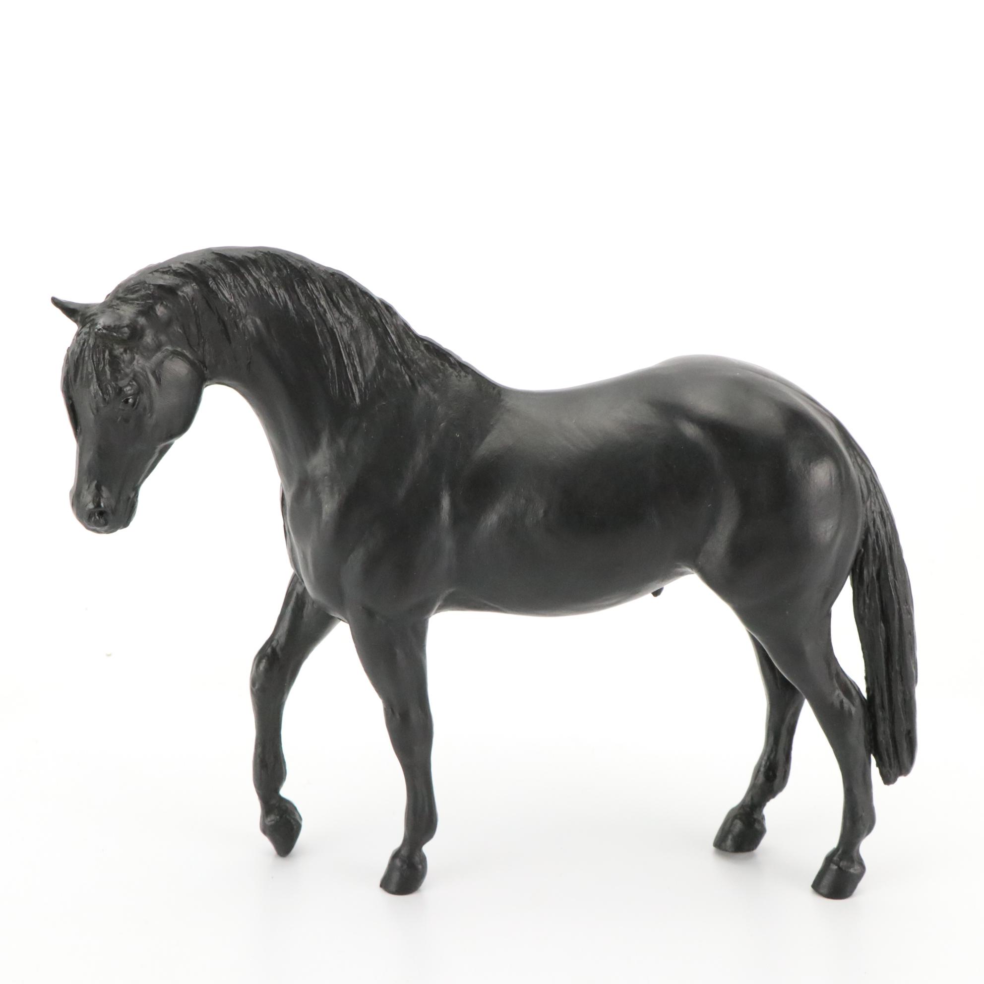 Beyer Plastic Horse with Plastic Saddle and More Beyer Horses