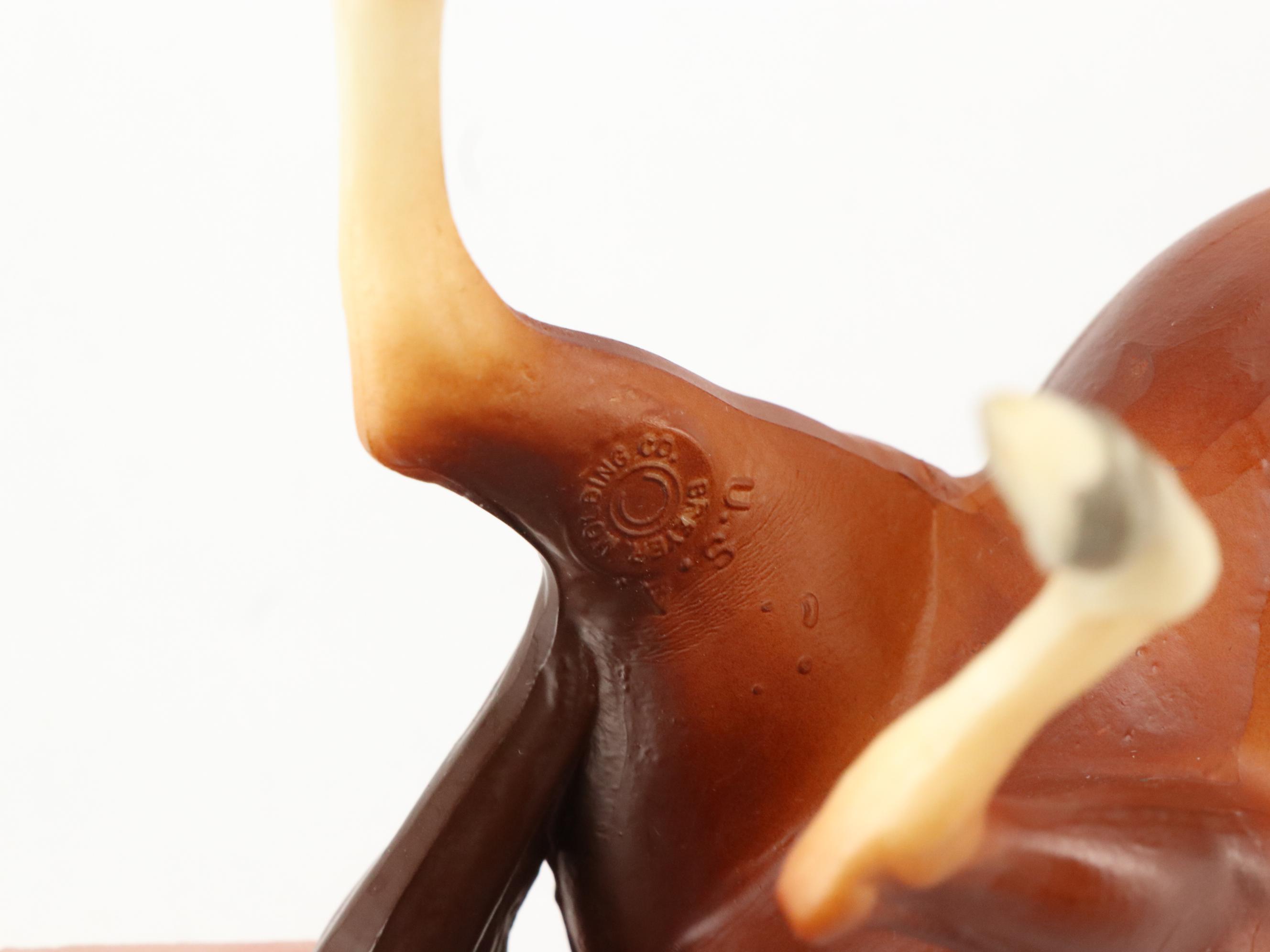 Beyer Plastic Horse with Plastic Saddle and More Beyer Horses