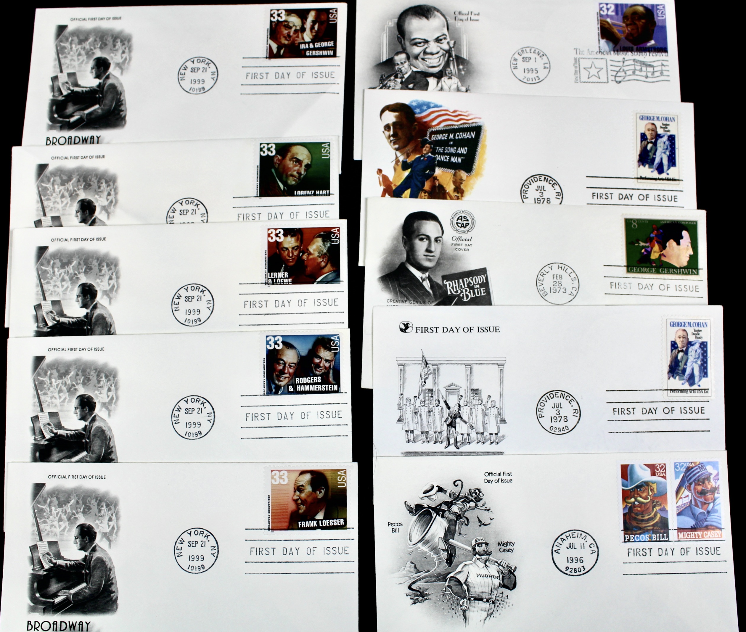 Disney and Hollywood Movie Star First Day Cover Collection