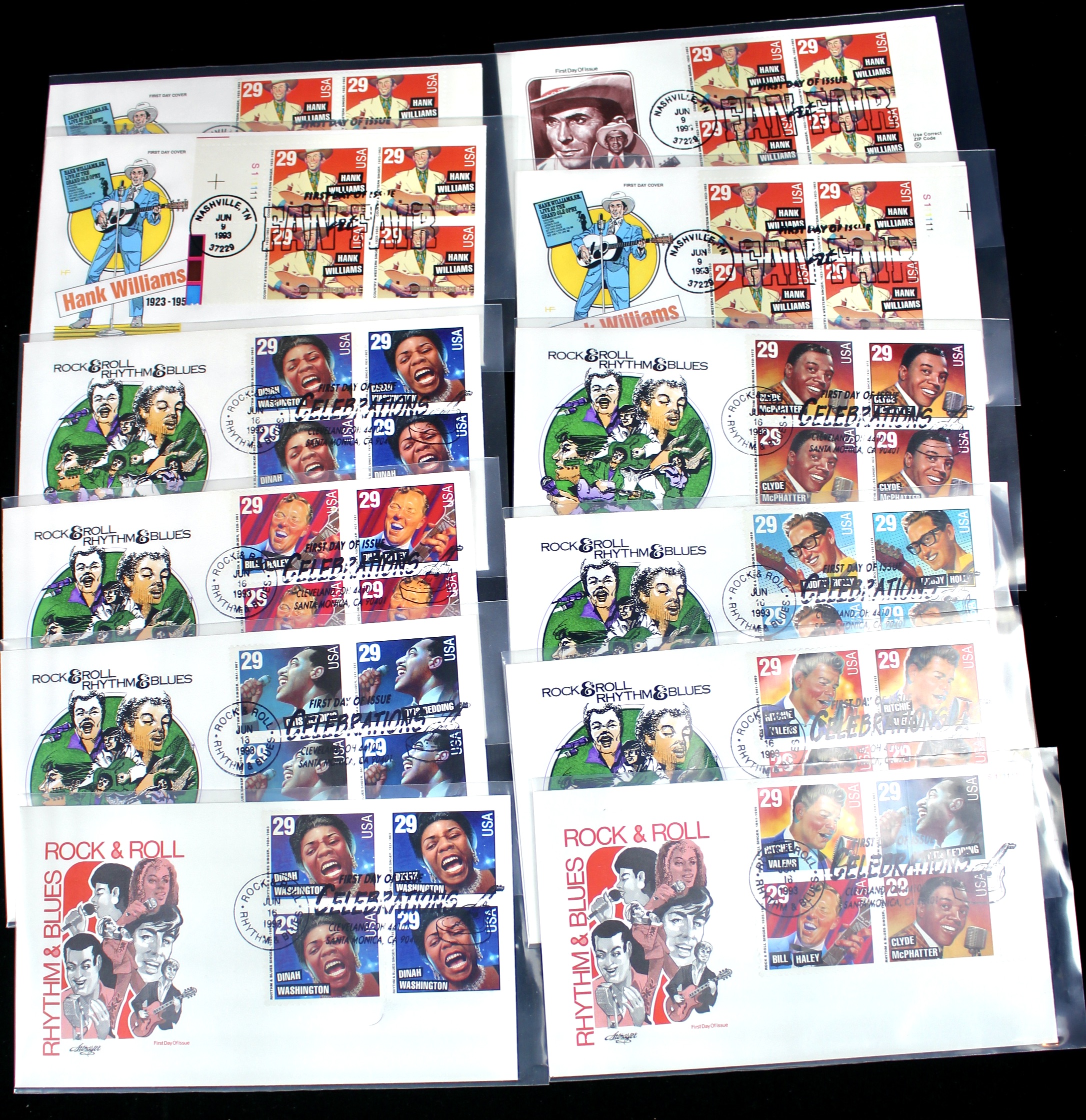 Disney and Hollywood Movie Star First Day Cover Collection