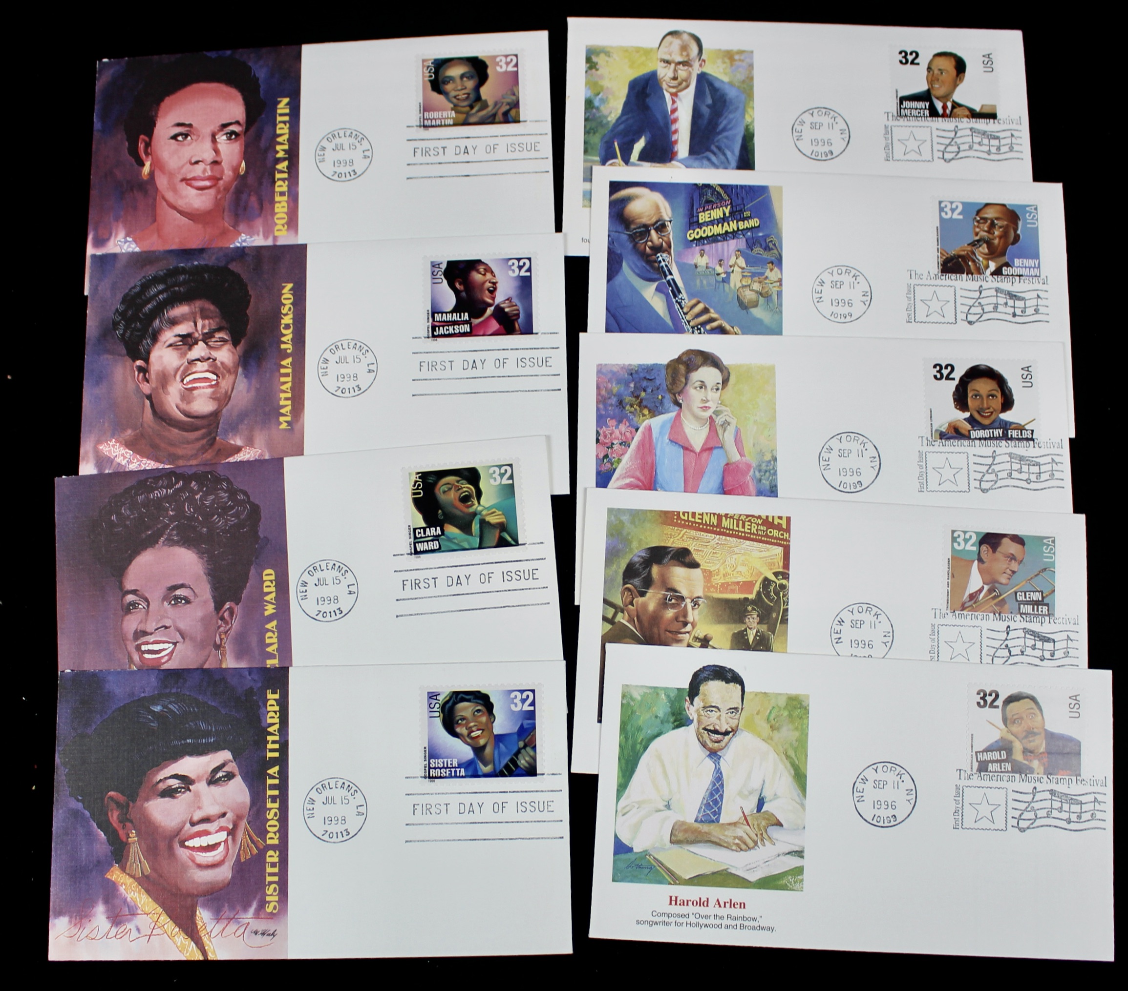 Disney and Hollywood Movie Star First Day Cover Collection