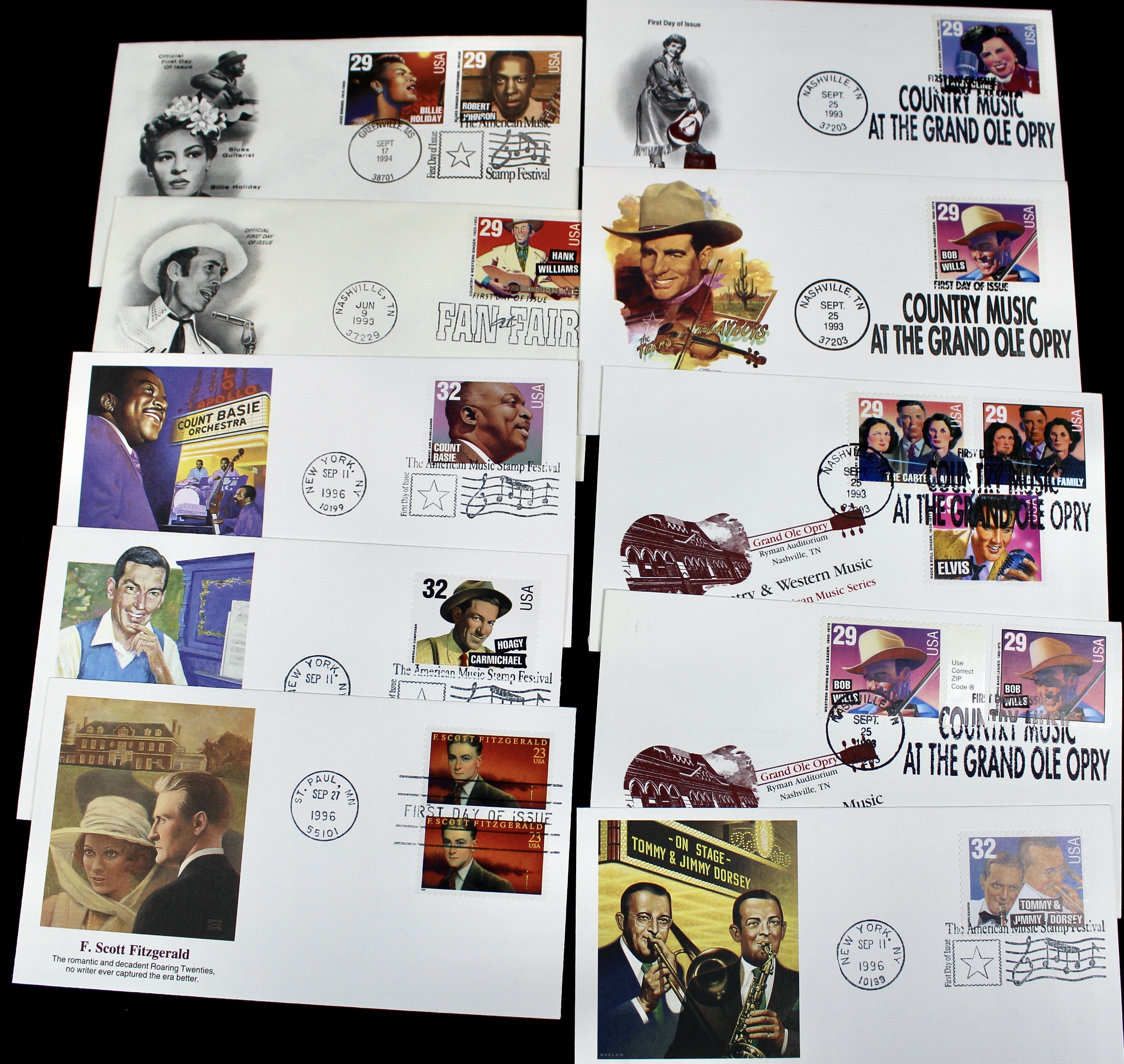 Disney and Hollywood Movie Star First Day Cover Collection