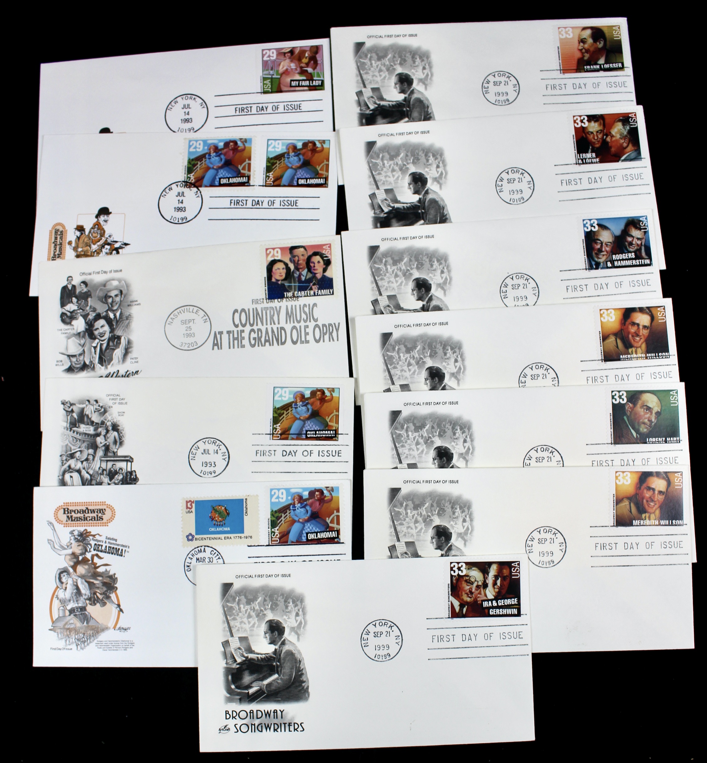 Disney and Hollywood Movie Star First Day Cover Collection