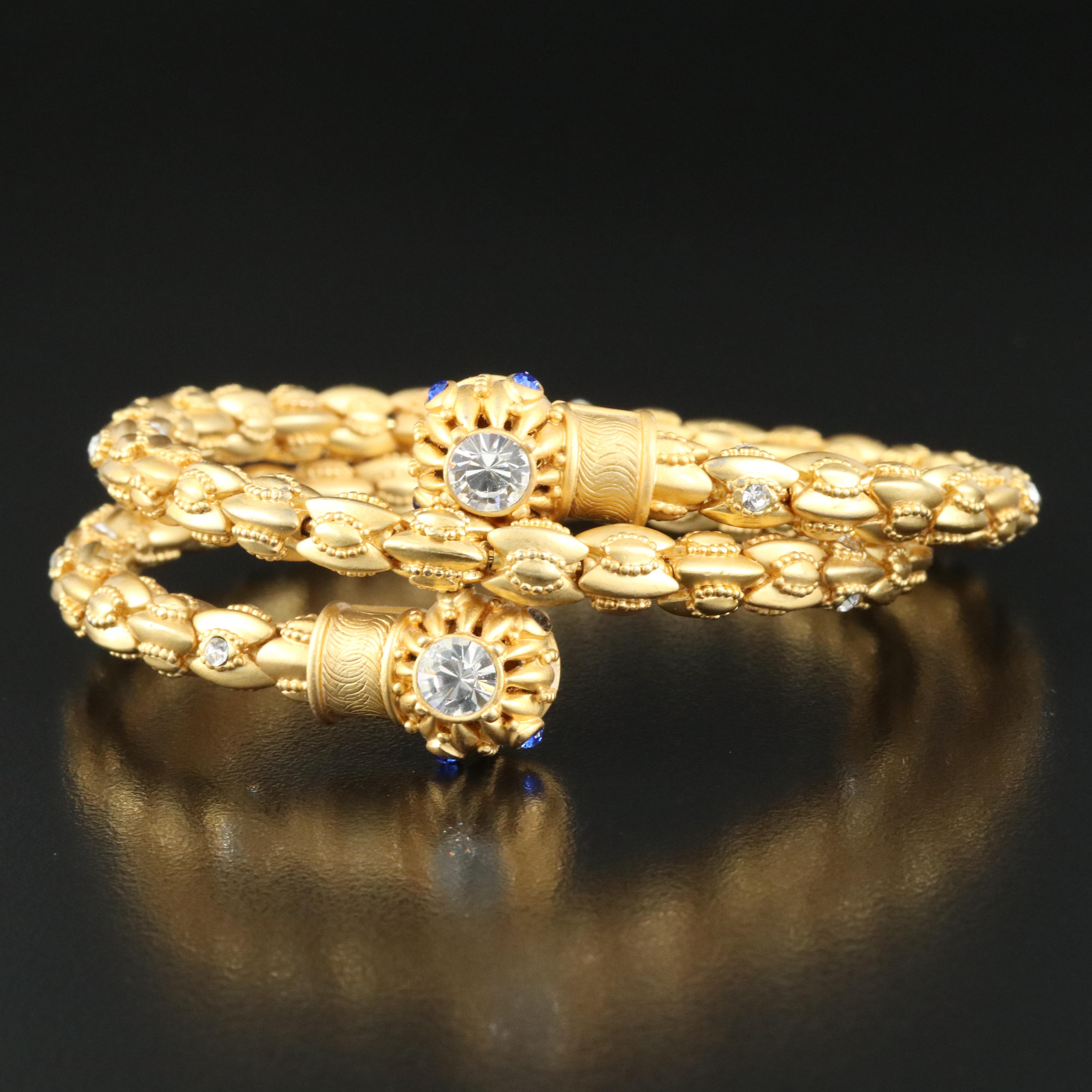 Camrose & Kross "Jacqueline Kennedy" Rhinestone Wrap Bracelet