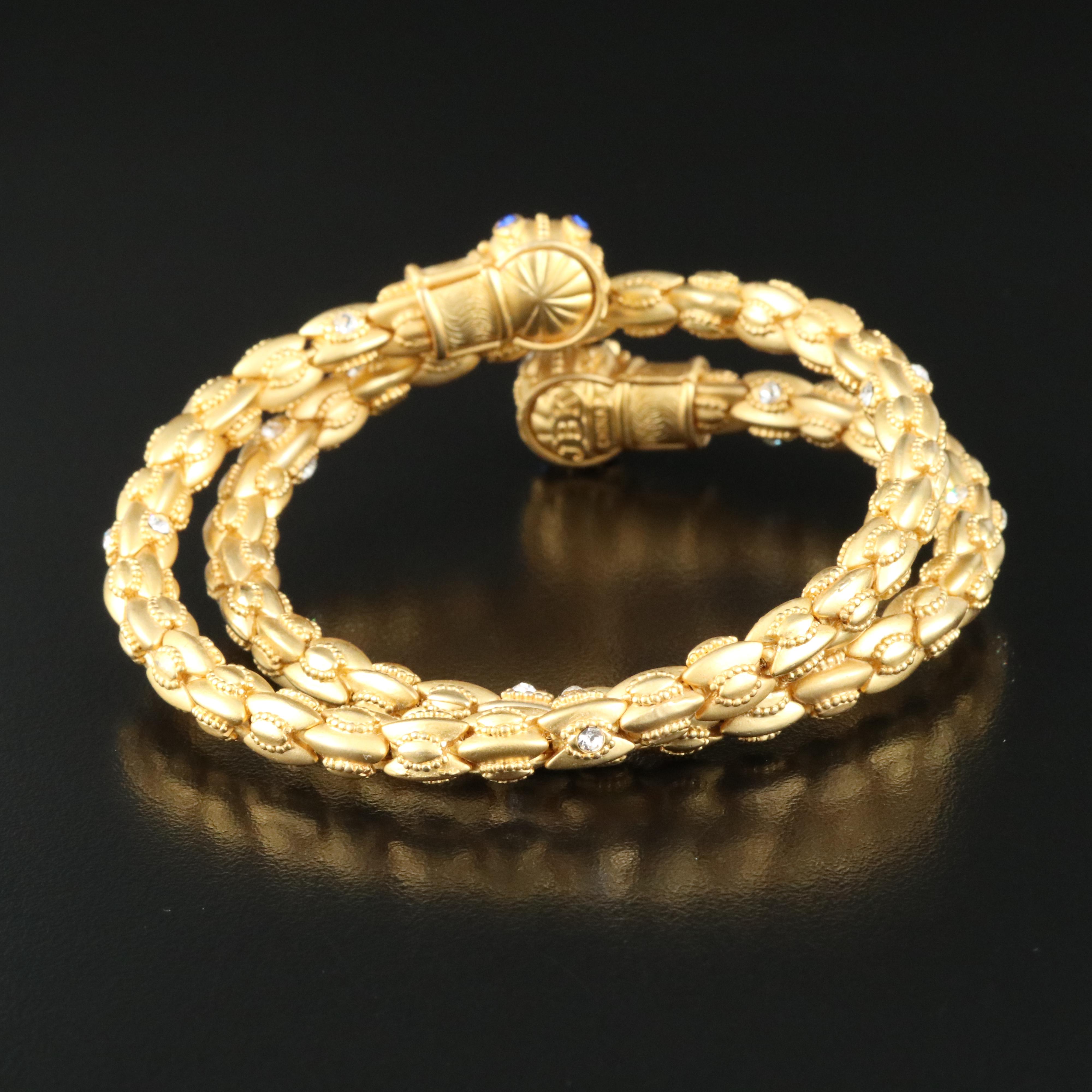 Camrose & Kross "Jacqueline Kennedy" Rhinestone Wrap Bracelet