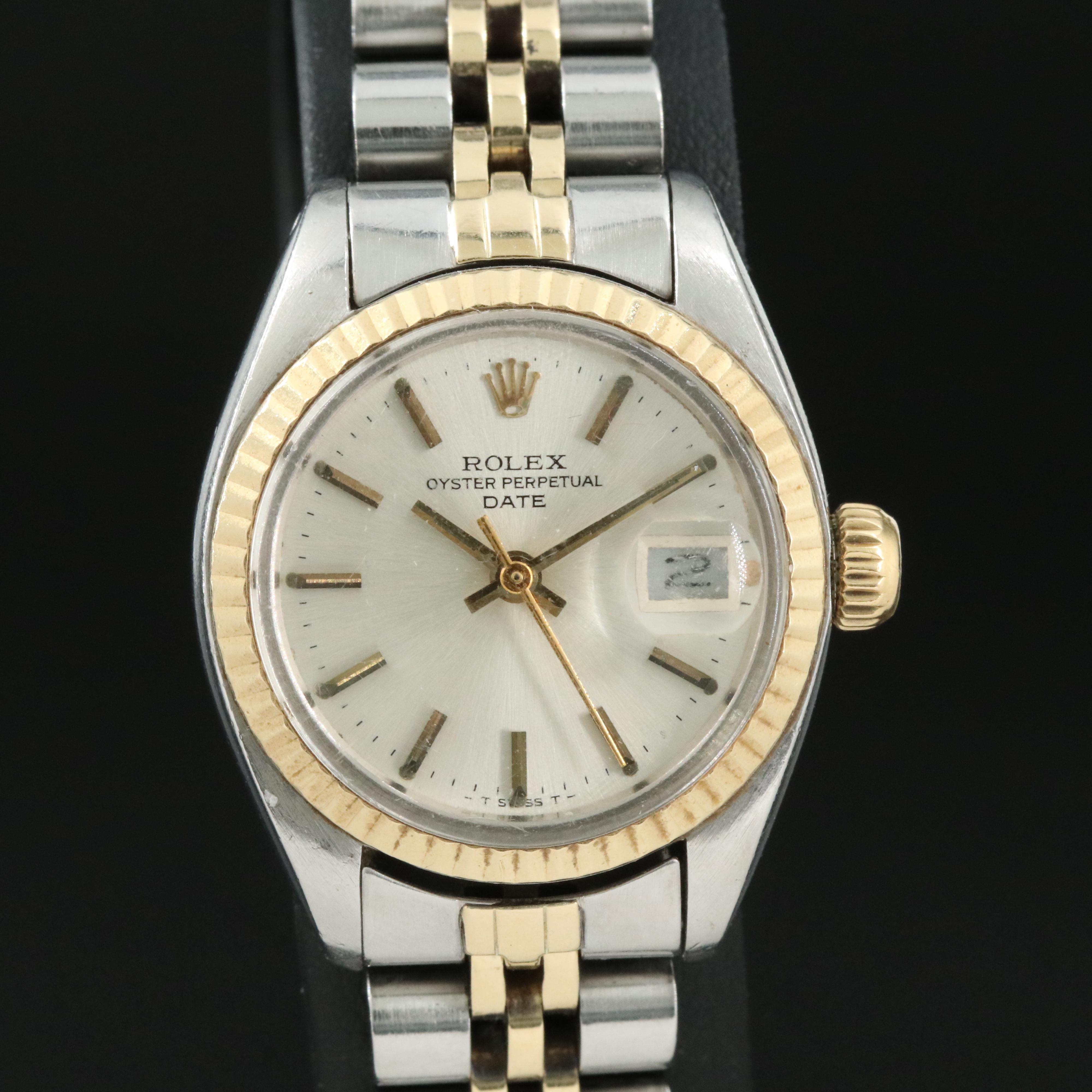 1979 Rolex Oyster Perpetual Two-Tone Date Watch