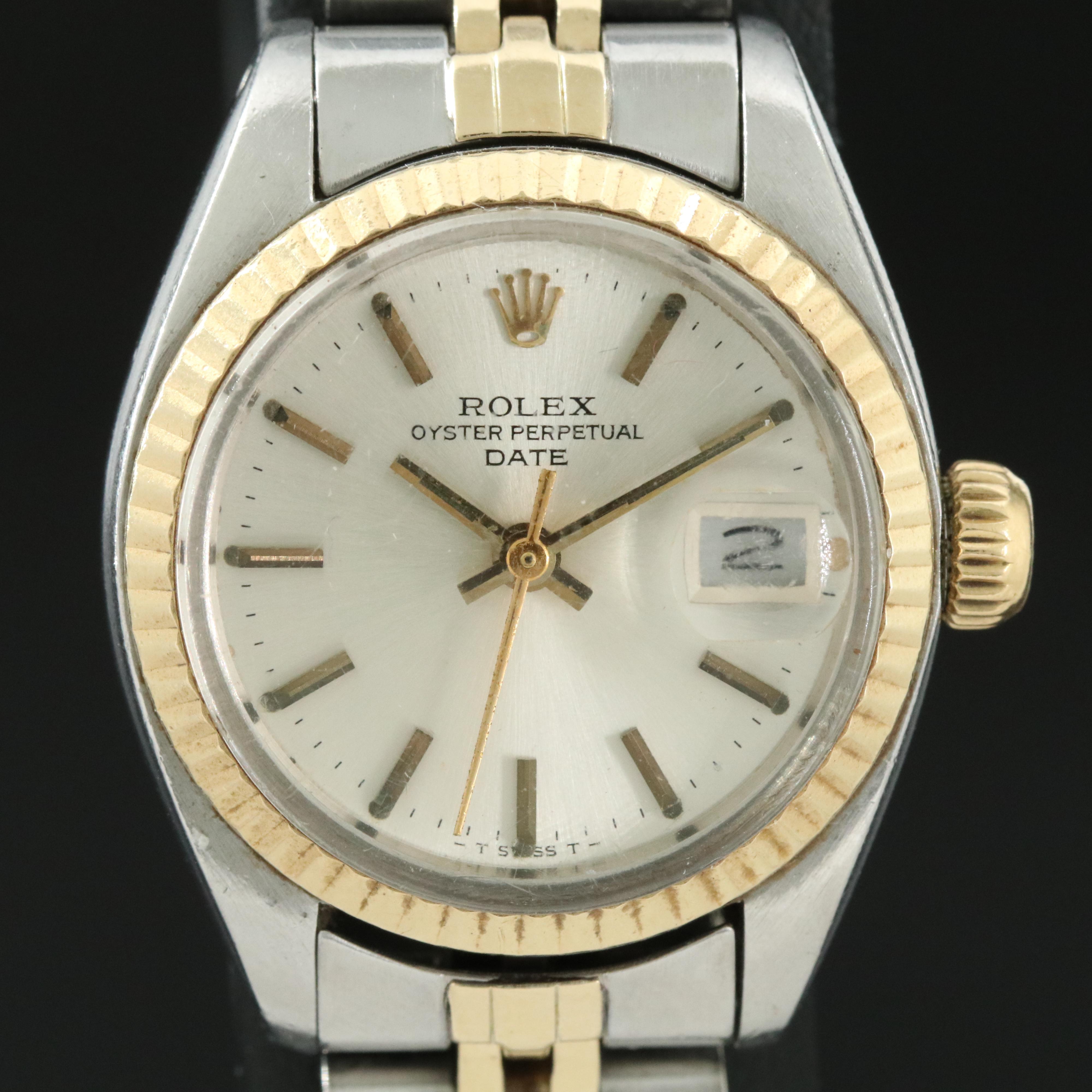 1979 Rolex Oyster Perpetual Two-Tone Date Watch