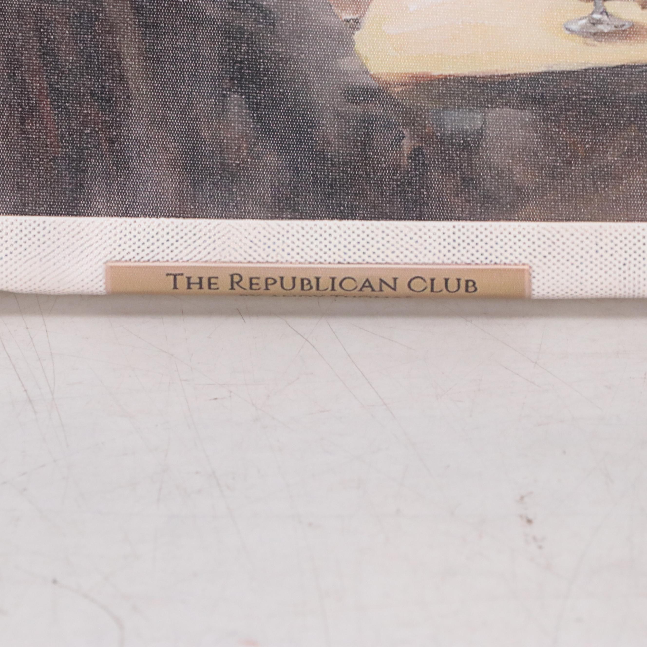 Digital Print After Andy Thomas "The Republican Club," 21st Century