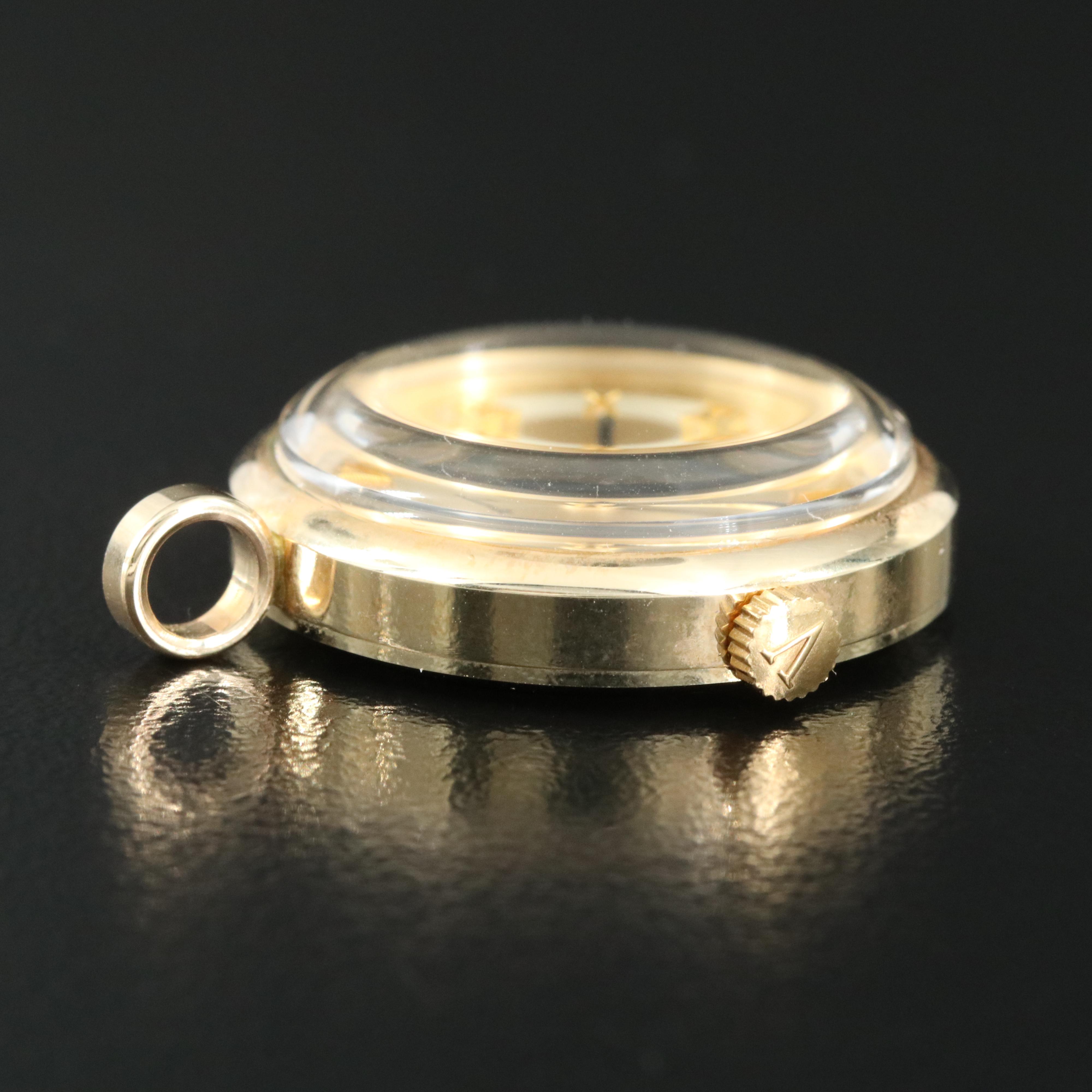 Vicence 14K Gold Pendant Watch