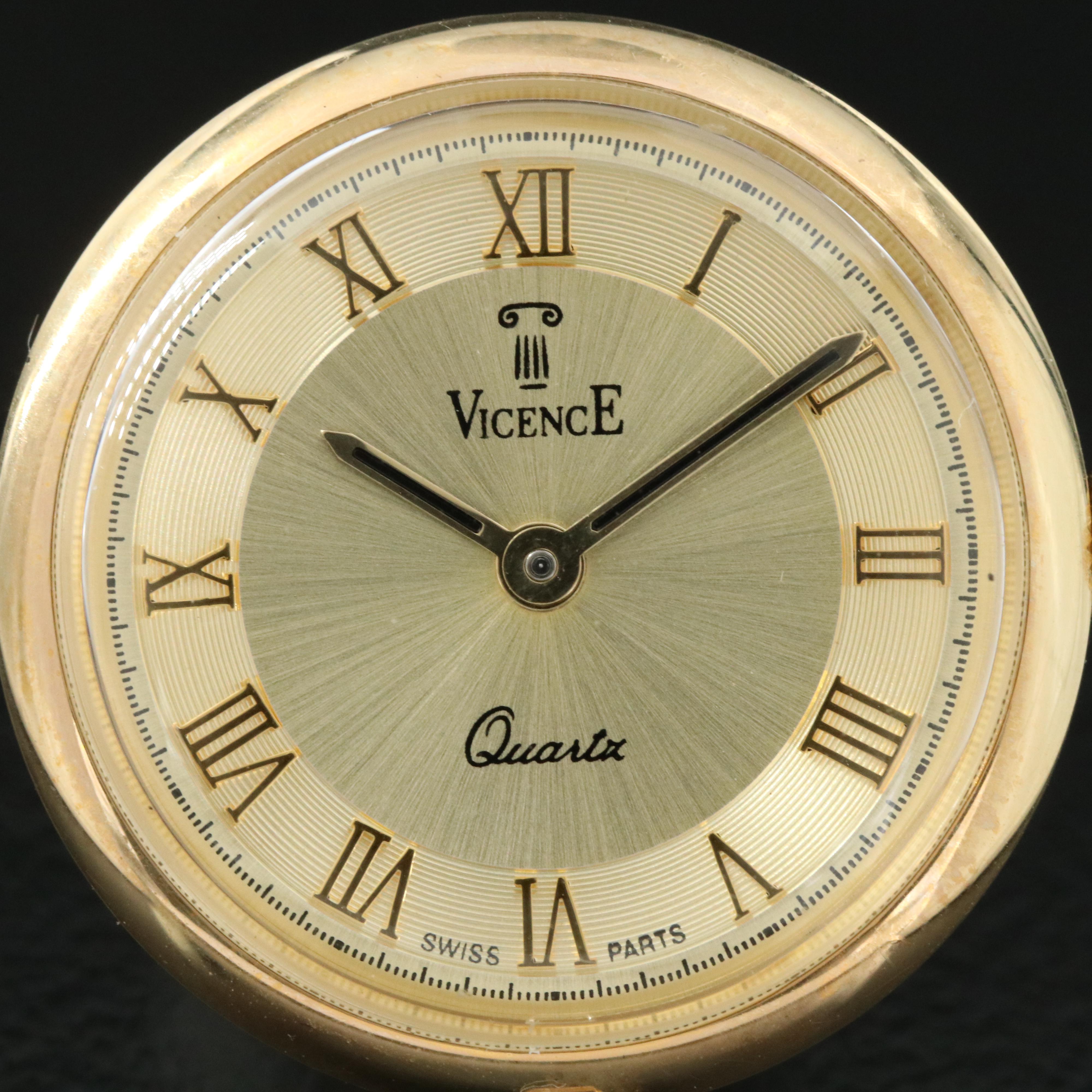 Vicence 14K Gold Pendant Watch
