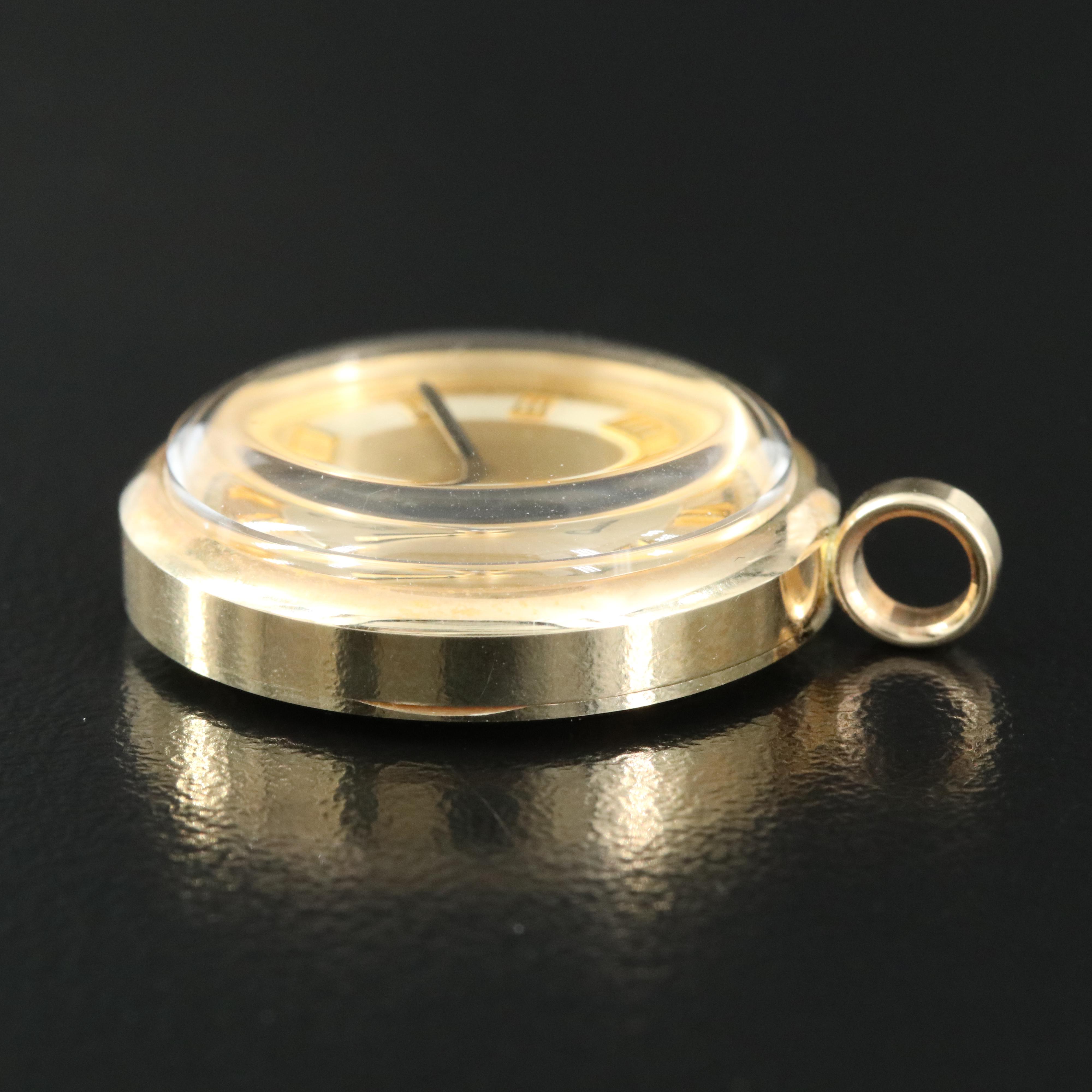 Vicence 14K Gold Pendant Watch