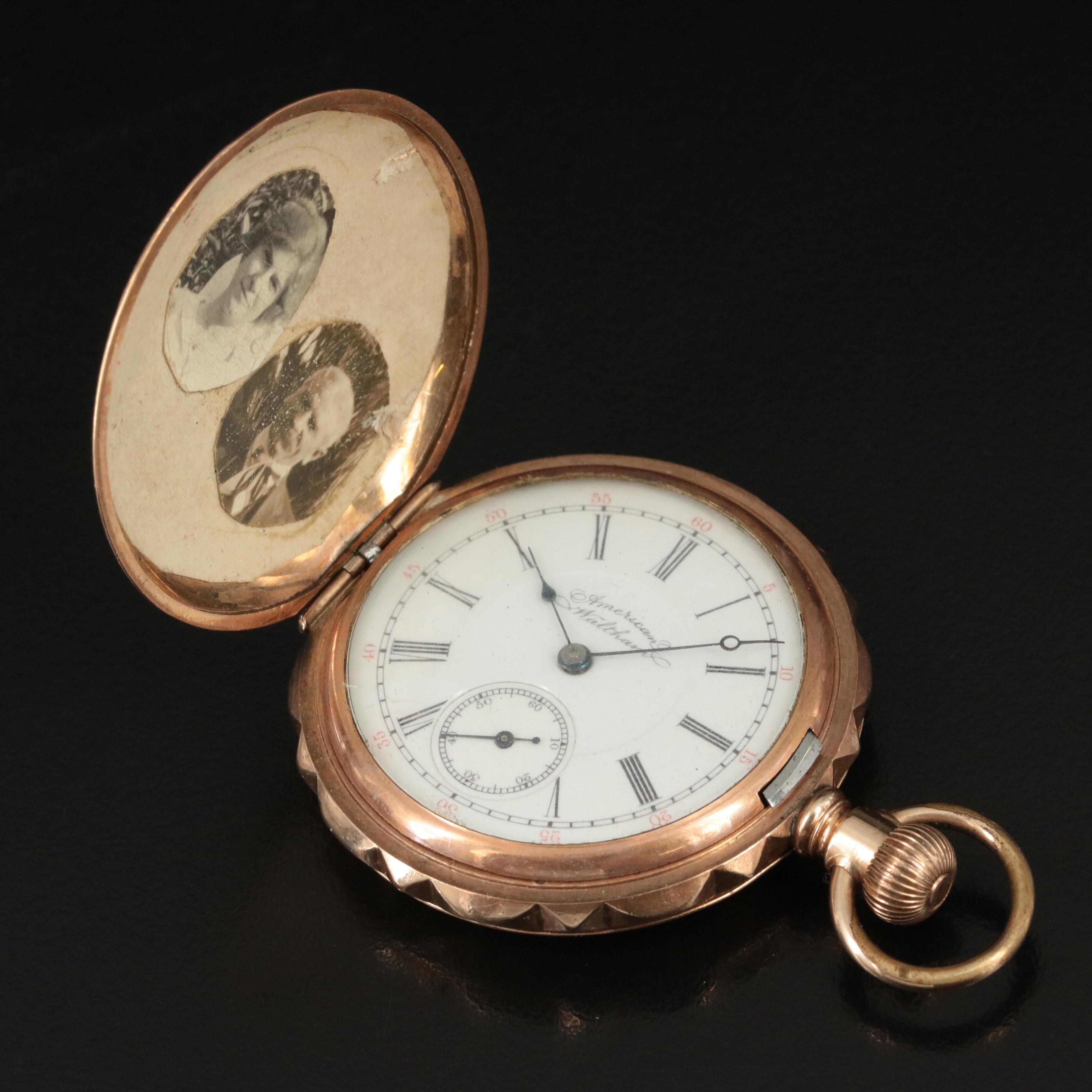 Circa 1895 American Waltham Hunting Case Pocket Watch