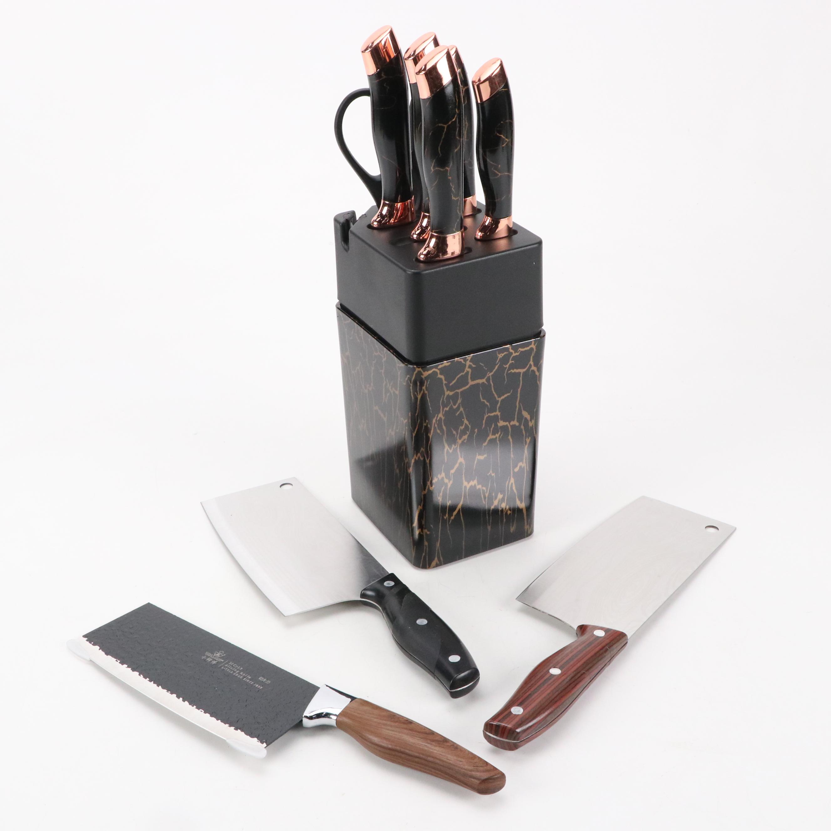 Evryealth Kitchen Knife Set with Block