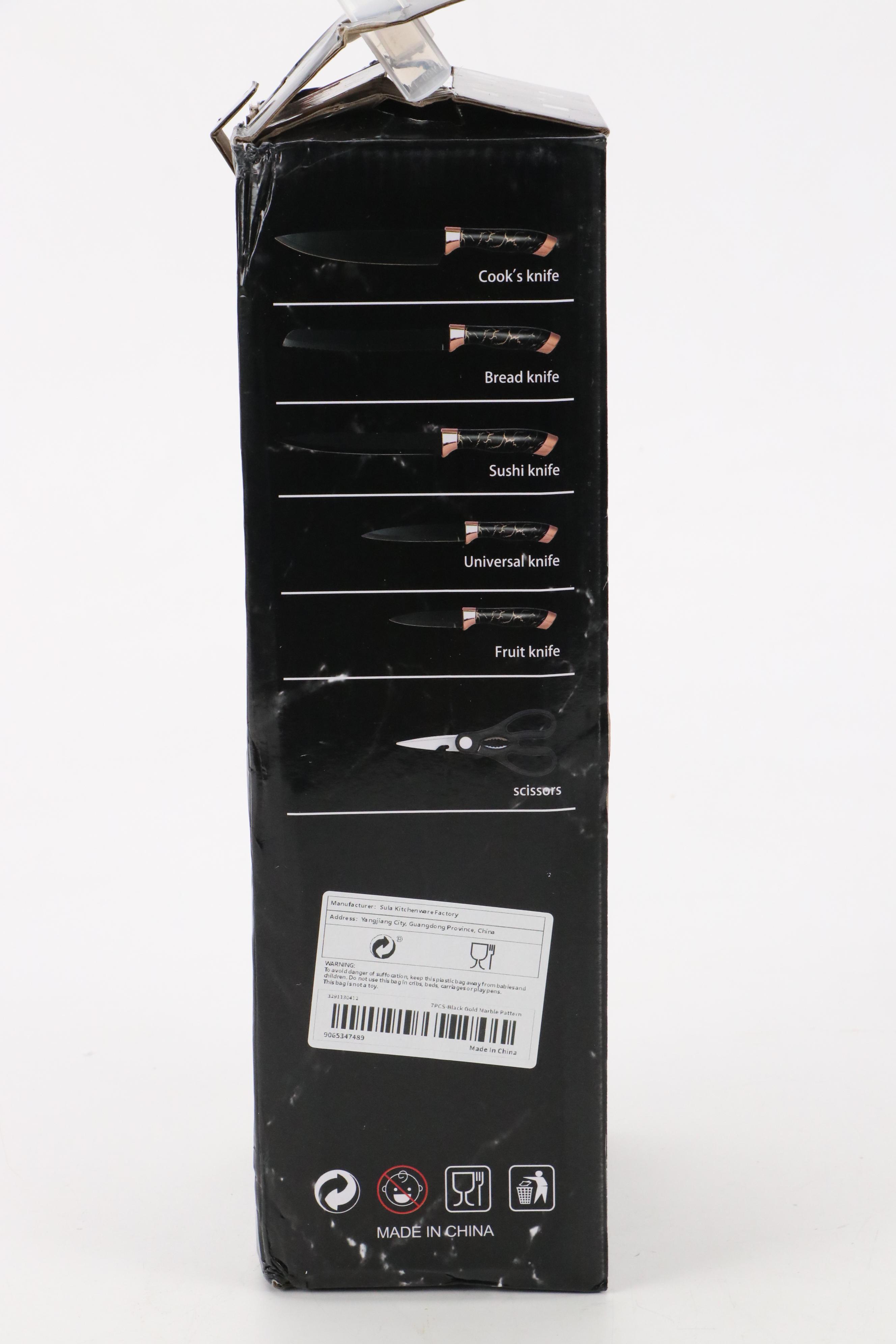 Evryealth Kitchen Knife Set with Block