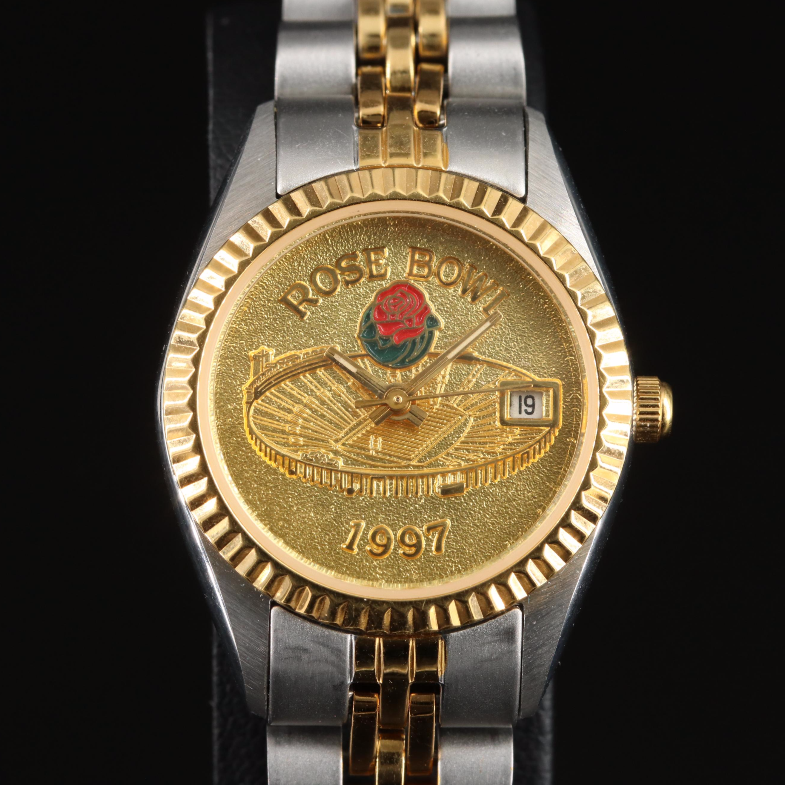 Montreux For Jostens 1997 Rose Bowl Game Two-Tone Quartz Watch