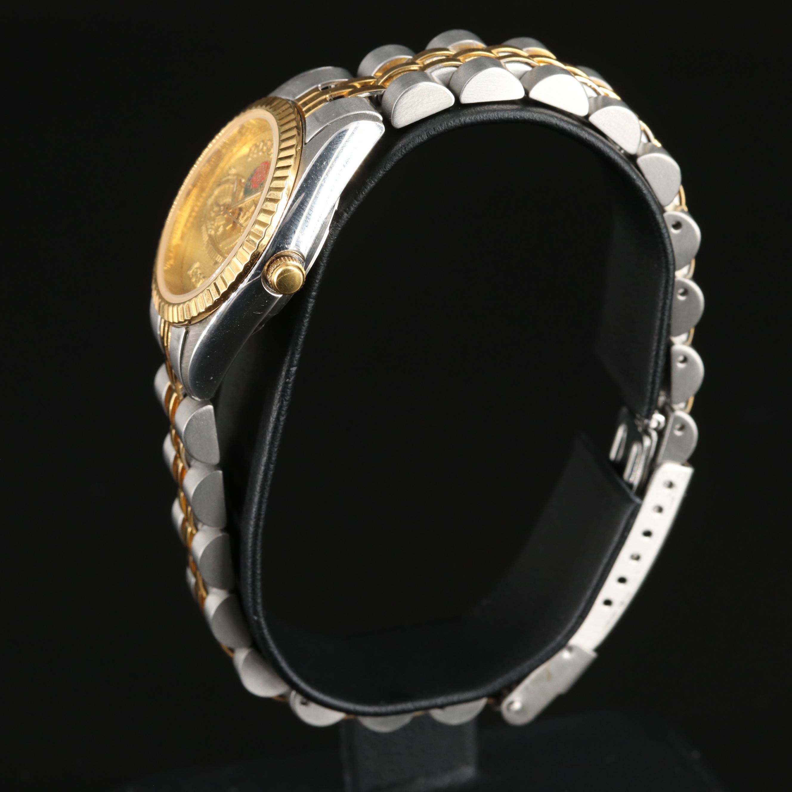 Montreux For Jostens 1997 Rose Bowl Game Two-Tone Quartz Watch