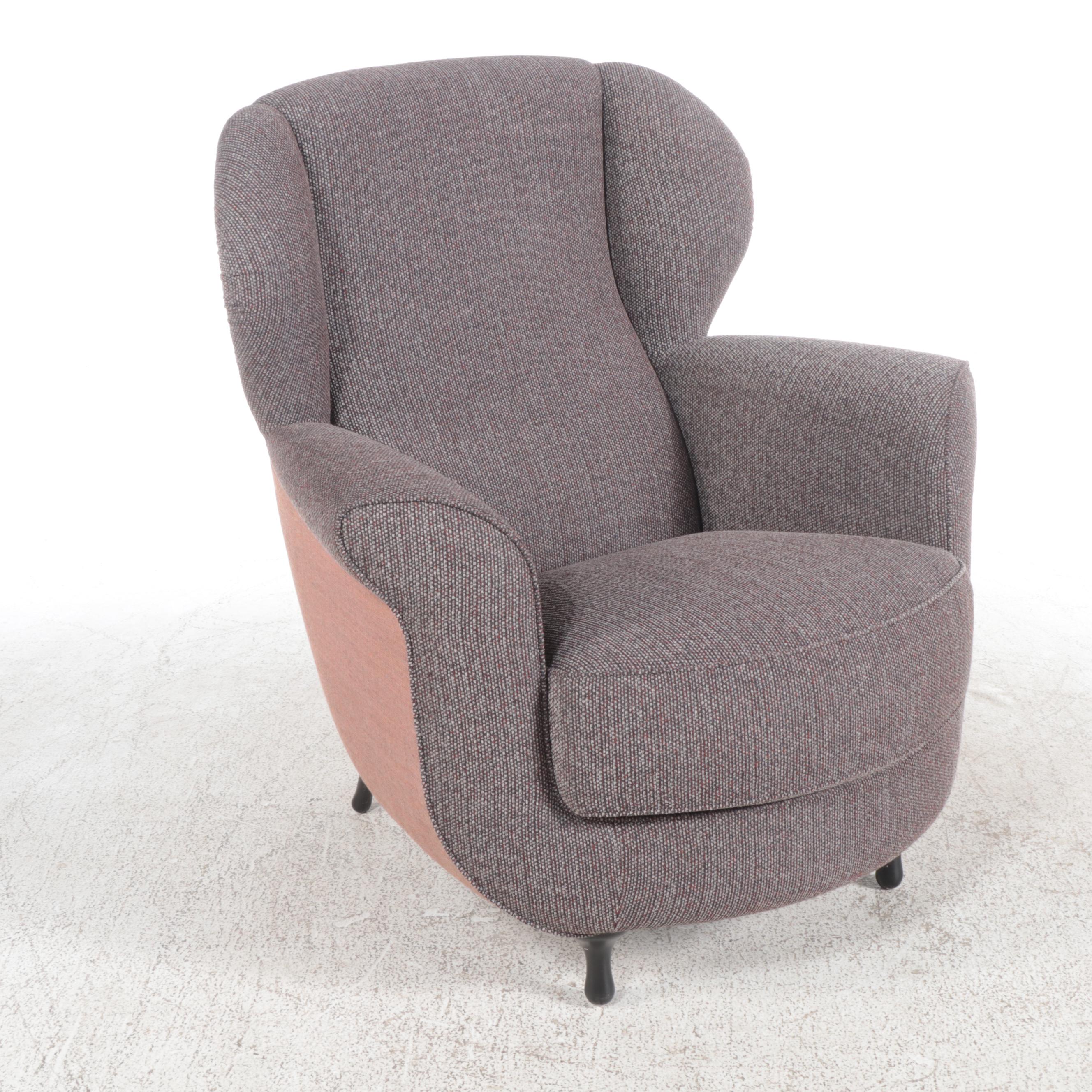 Massimo Iosa Ghini for Moroso "Big Mama" Custom-Upholstered Wingback Armchair