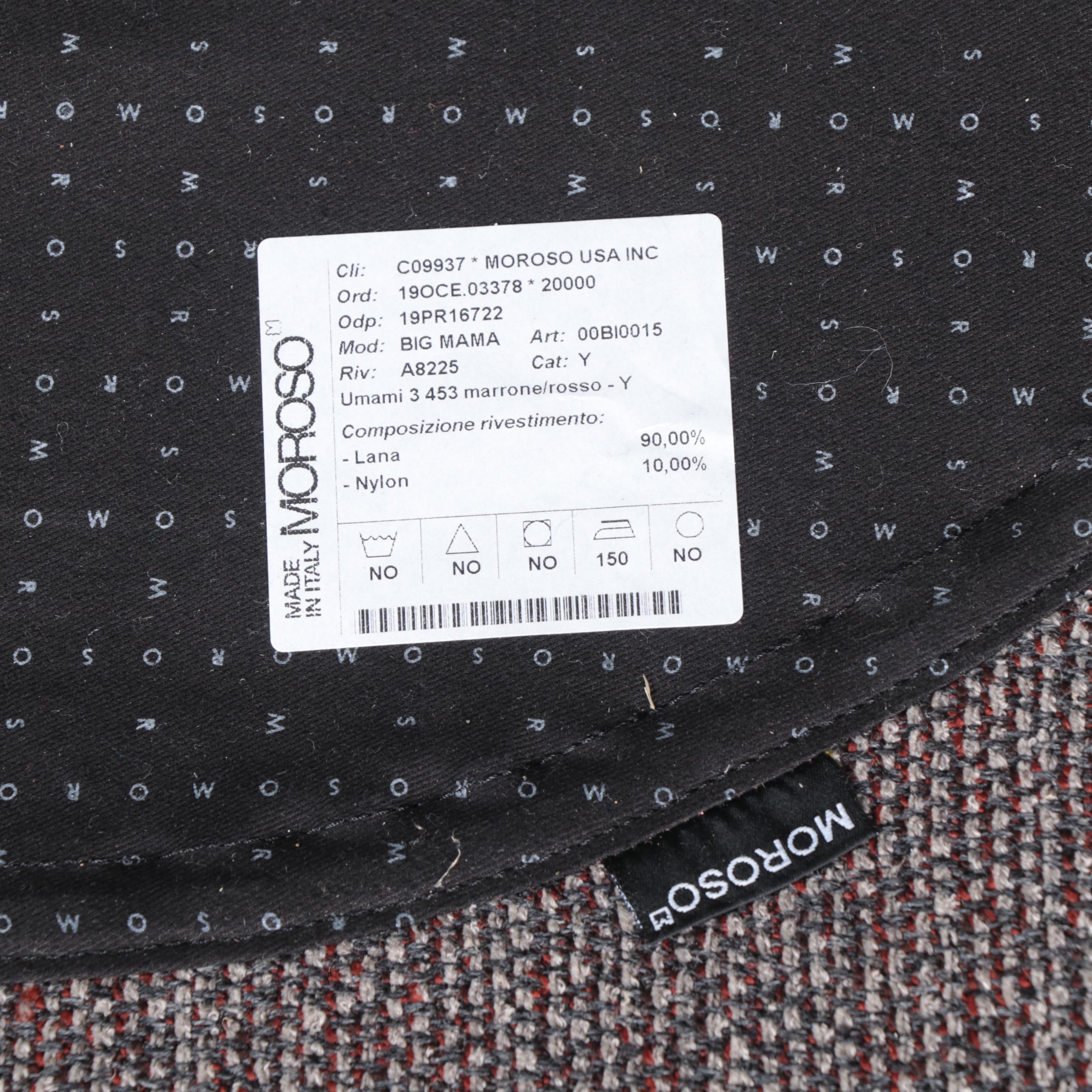 Massimo Iosa Ghini for Moroso "Big Mama" Custom-Upholstered Wingback Armchair