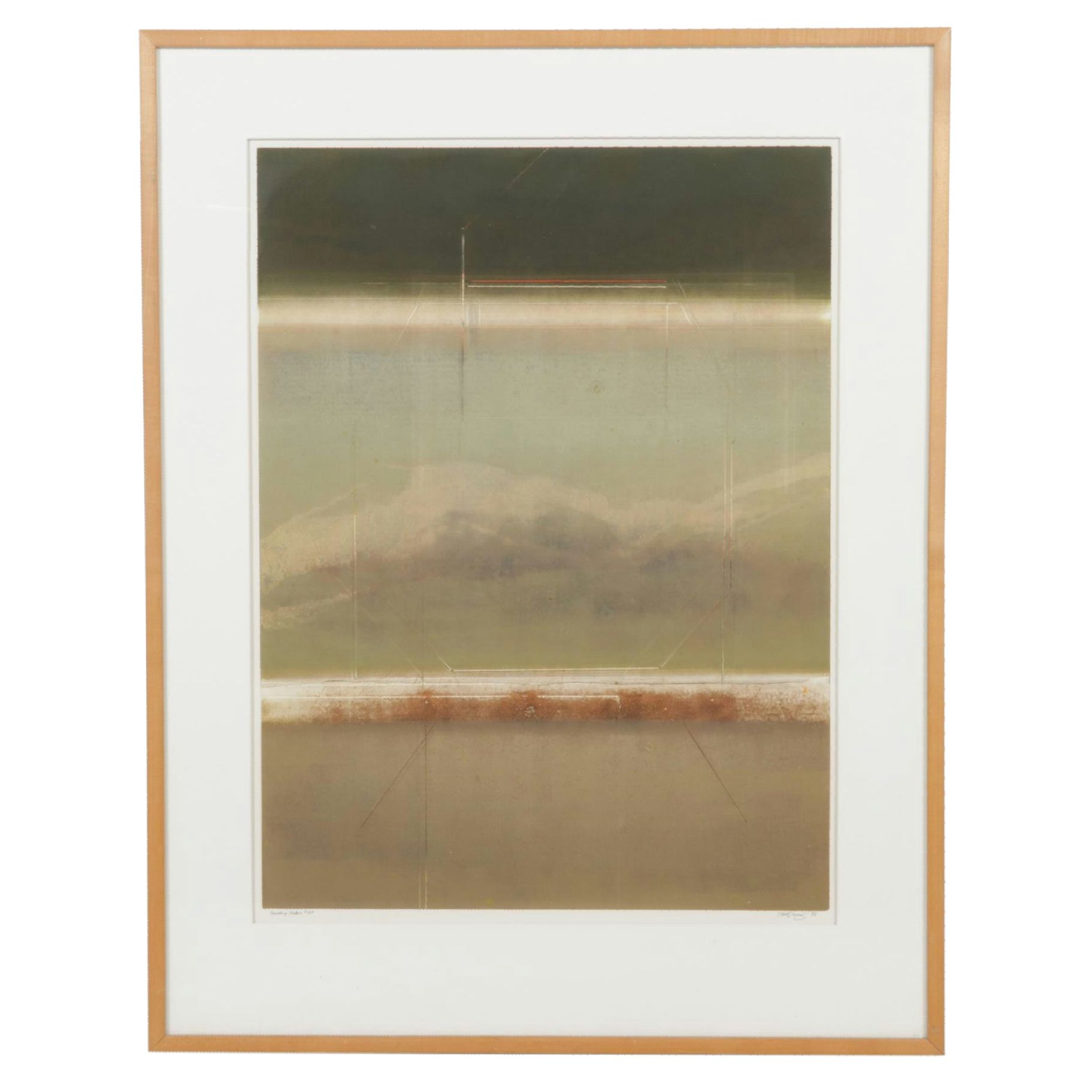 Stan Berning Color Lithograph "Planetary States," 1996