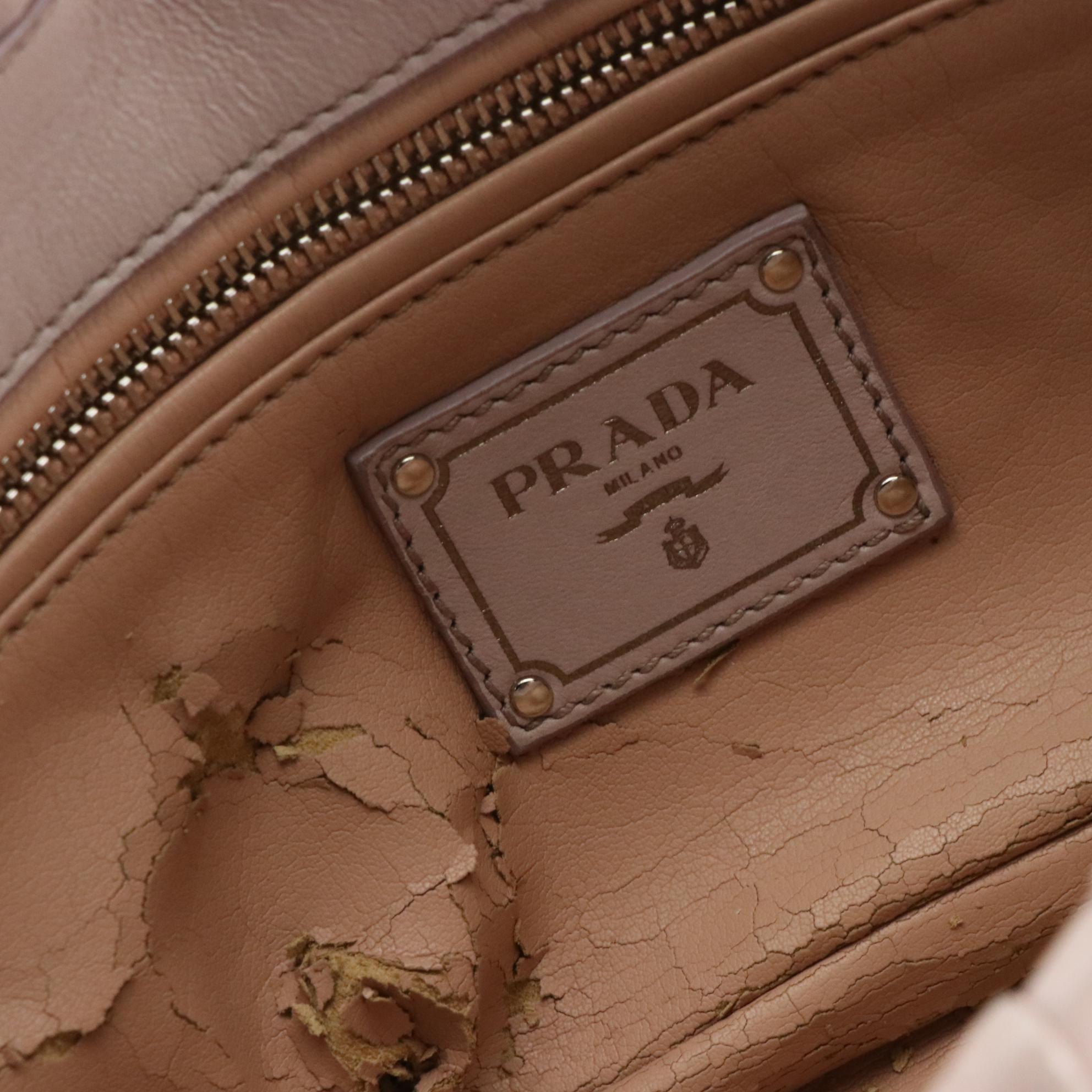 Prada Chain Flap Bag BR4553 in Mughetto Nappa Gaufré Leather