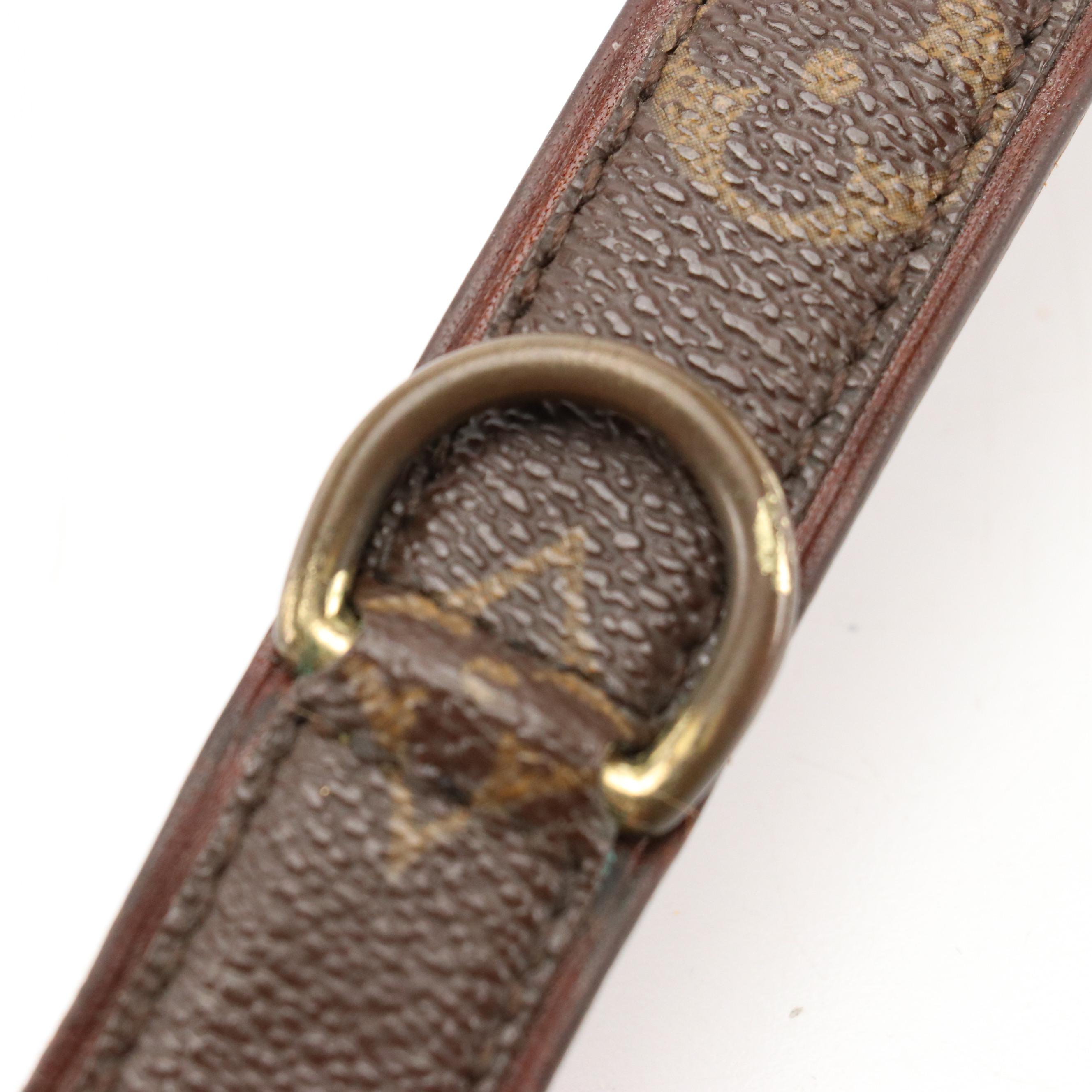 Louis Vuitton Dog Collar in Brown Monogram Canvas