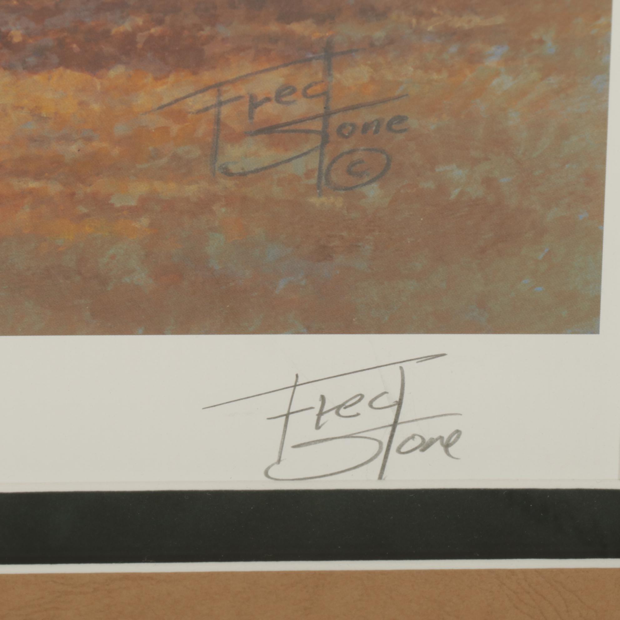 Fred Stone Offset Lithograph "Moment of the Year," 1999