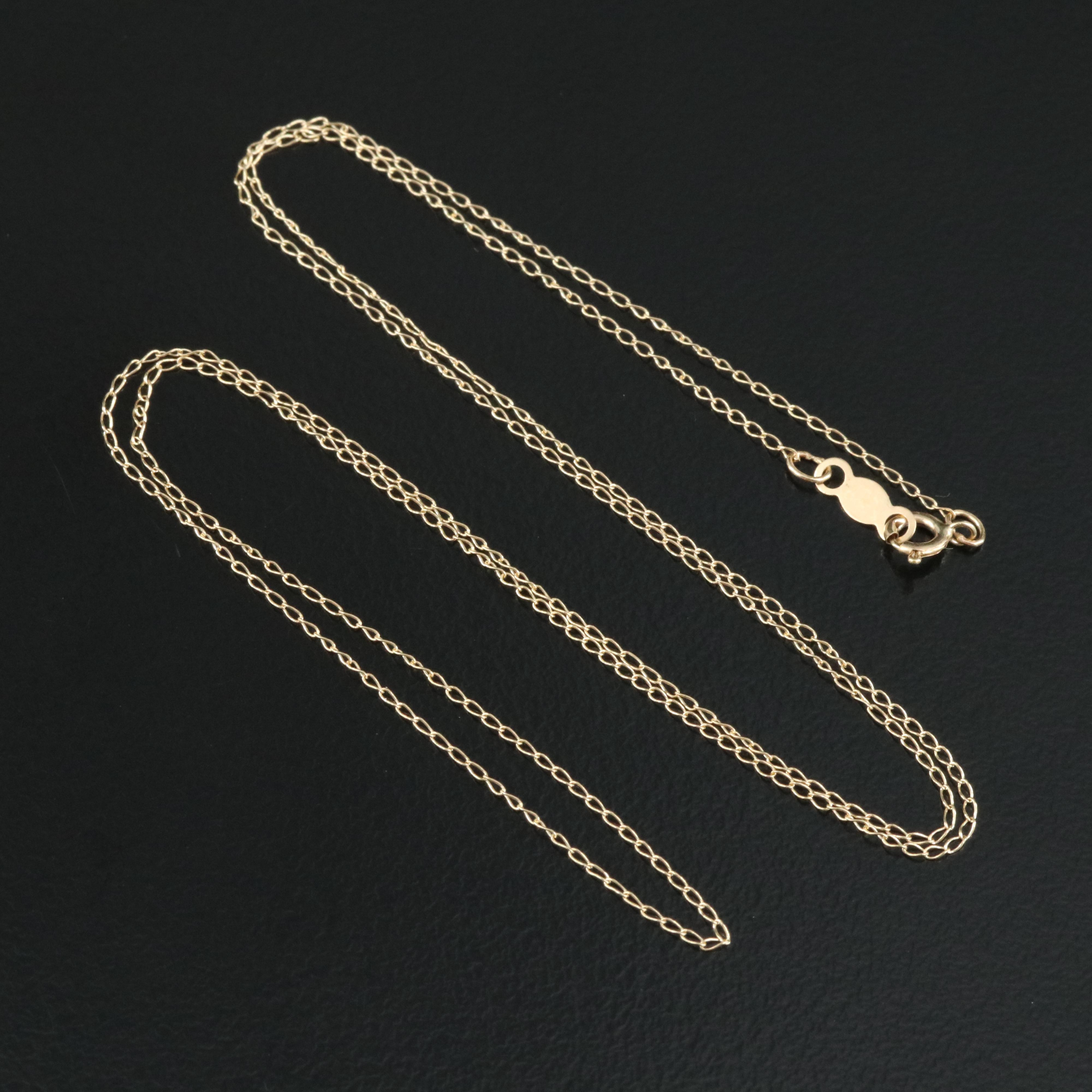 14K Cable Link Necklace