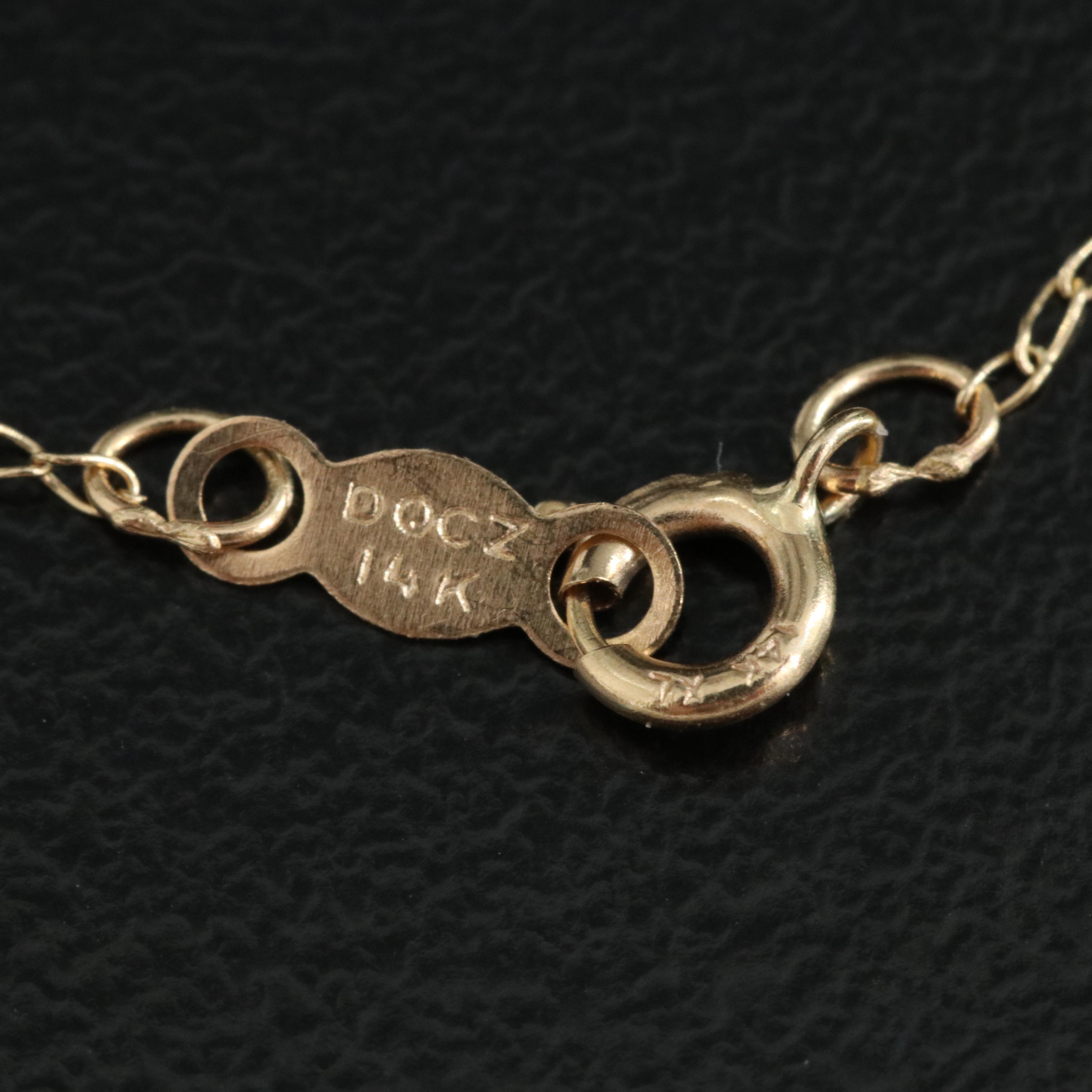 14K Cable Link Necklace