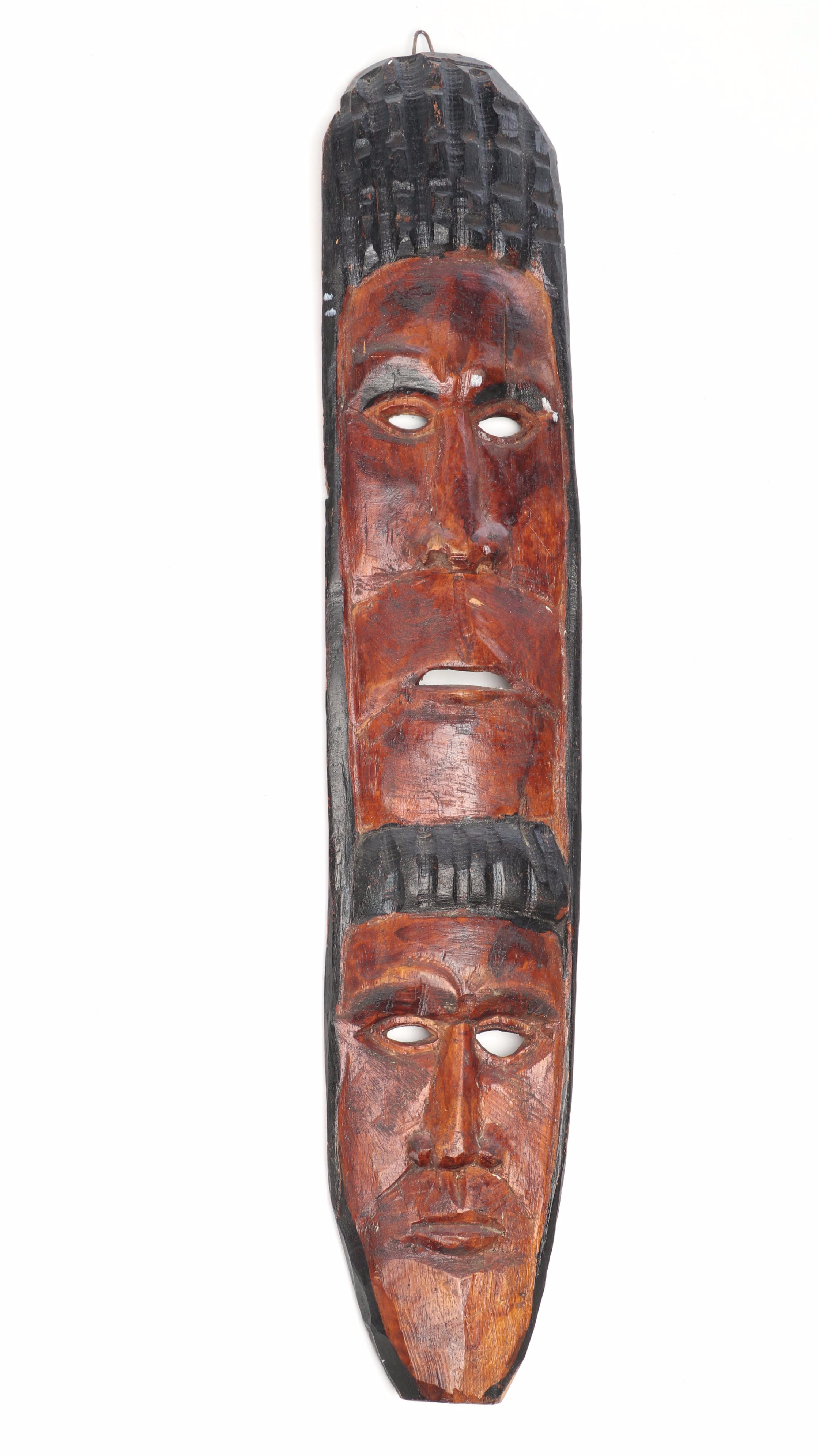 Kenyan Carved Wood Wall Hanging Mask with More Wall Hanging Masks