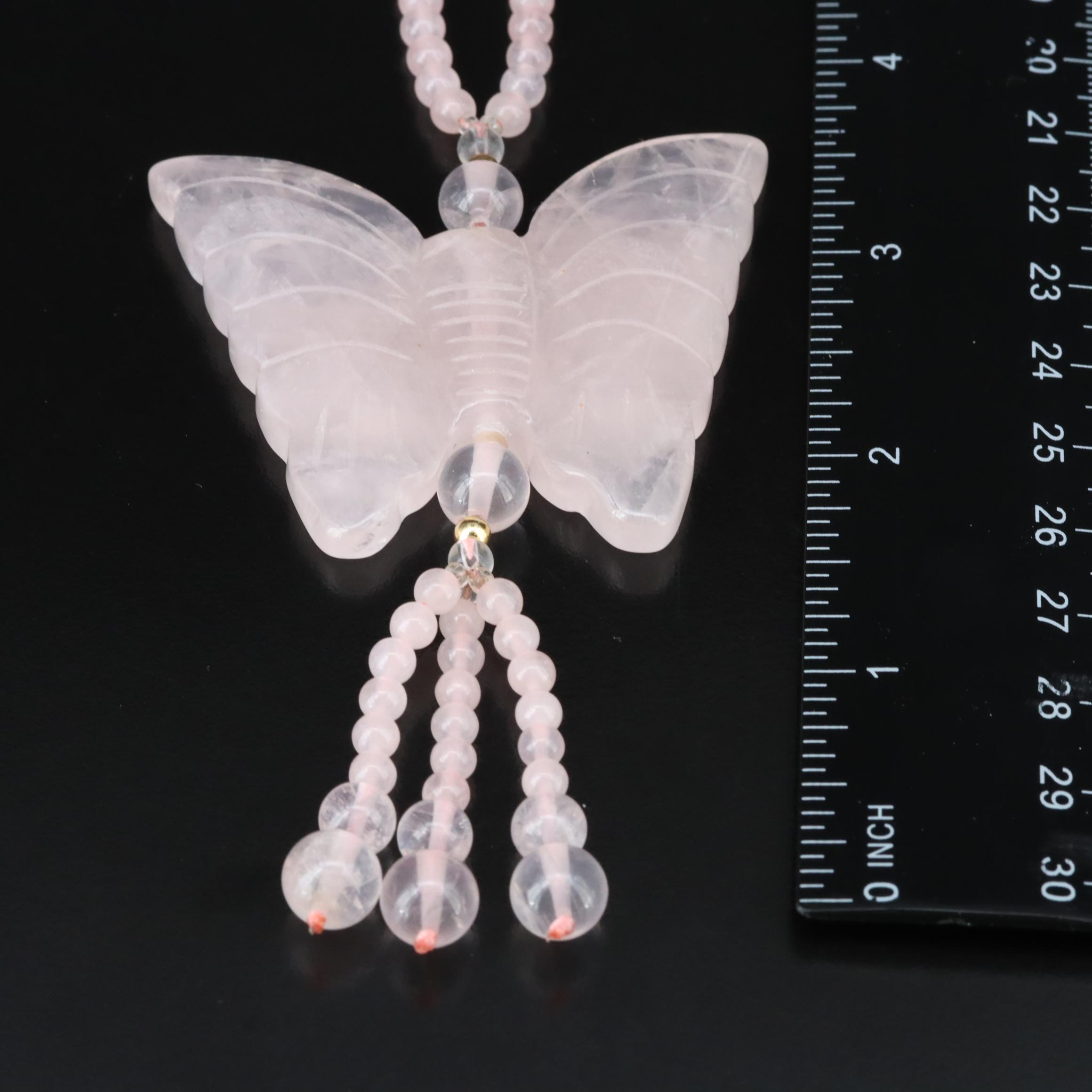 Necklaces and Bracelets Including Rose Quartz, Rhodochrosite and Amethyst