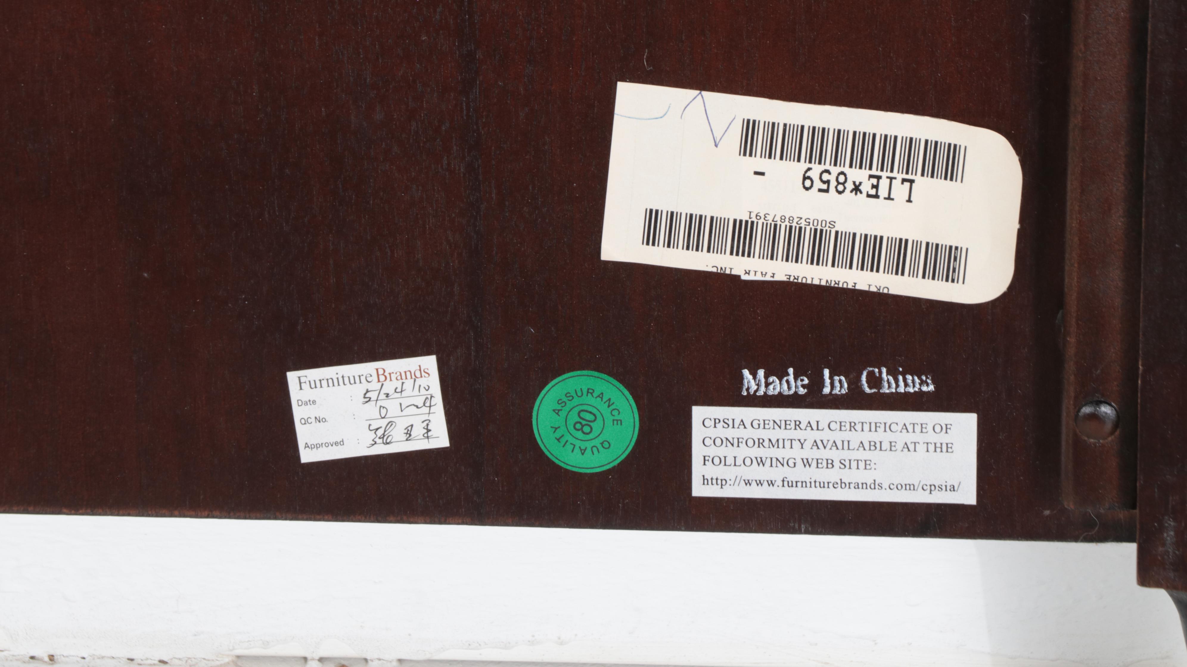 Thomasville Studio 455 Regency Style Mahogany Finish Bed Frame