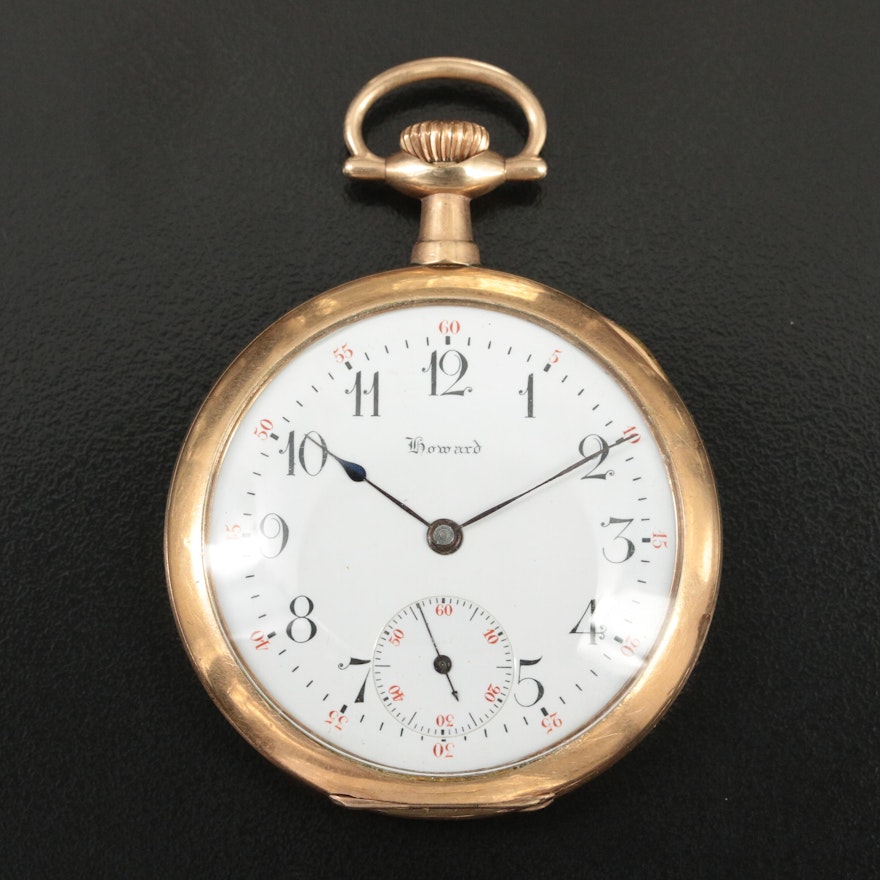 Circa 1908 Howard Watch Gold-Filled Presentation Pocket