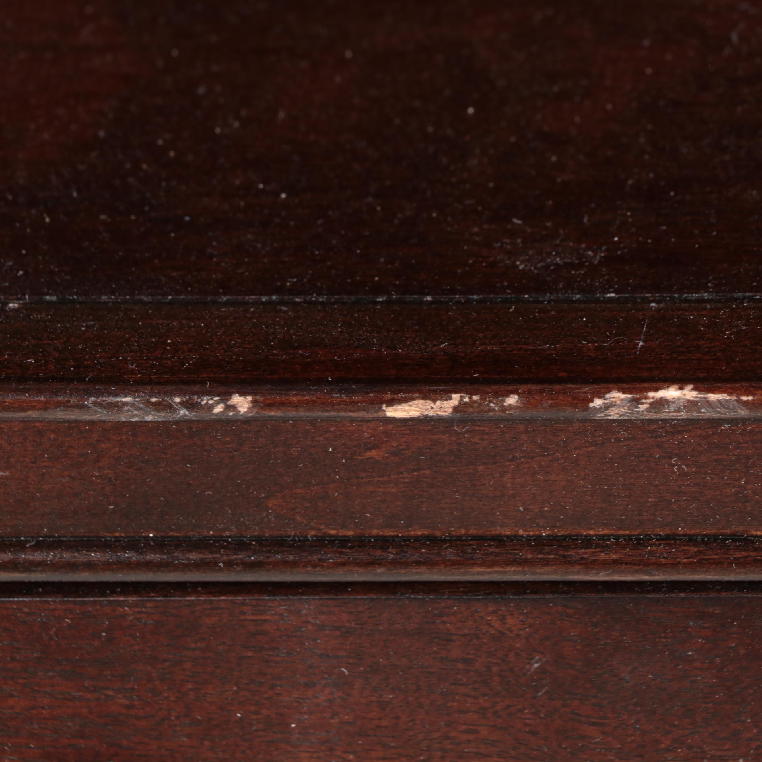 Pair of Thomasville Studio 455 Regency Style Mahogany Finish Bookshelves