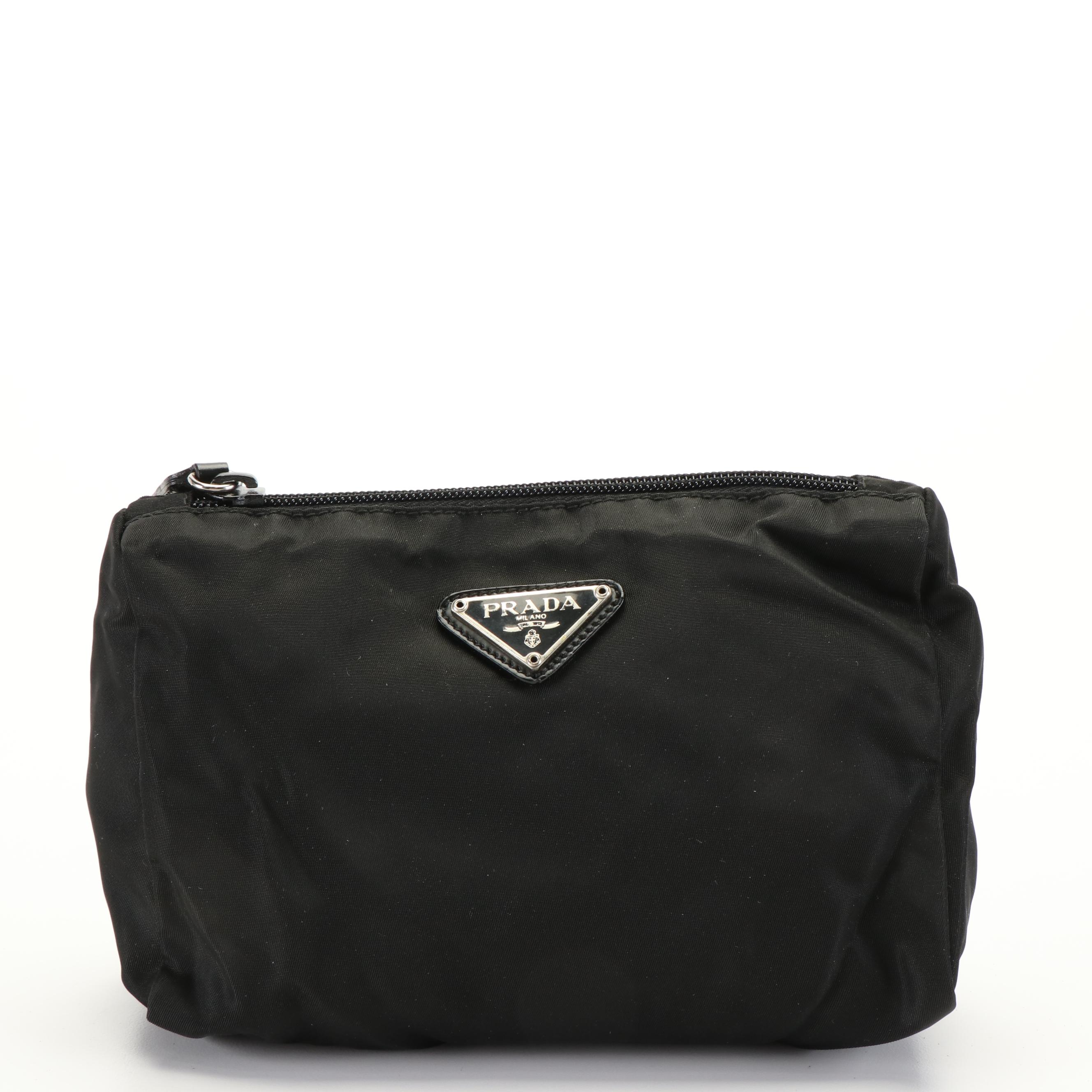 Prada Tessuto Nylon Zippered Accessories Pouch