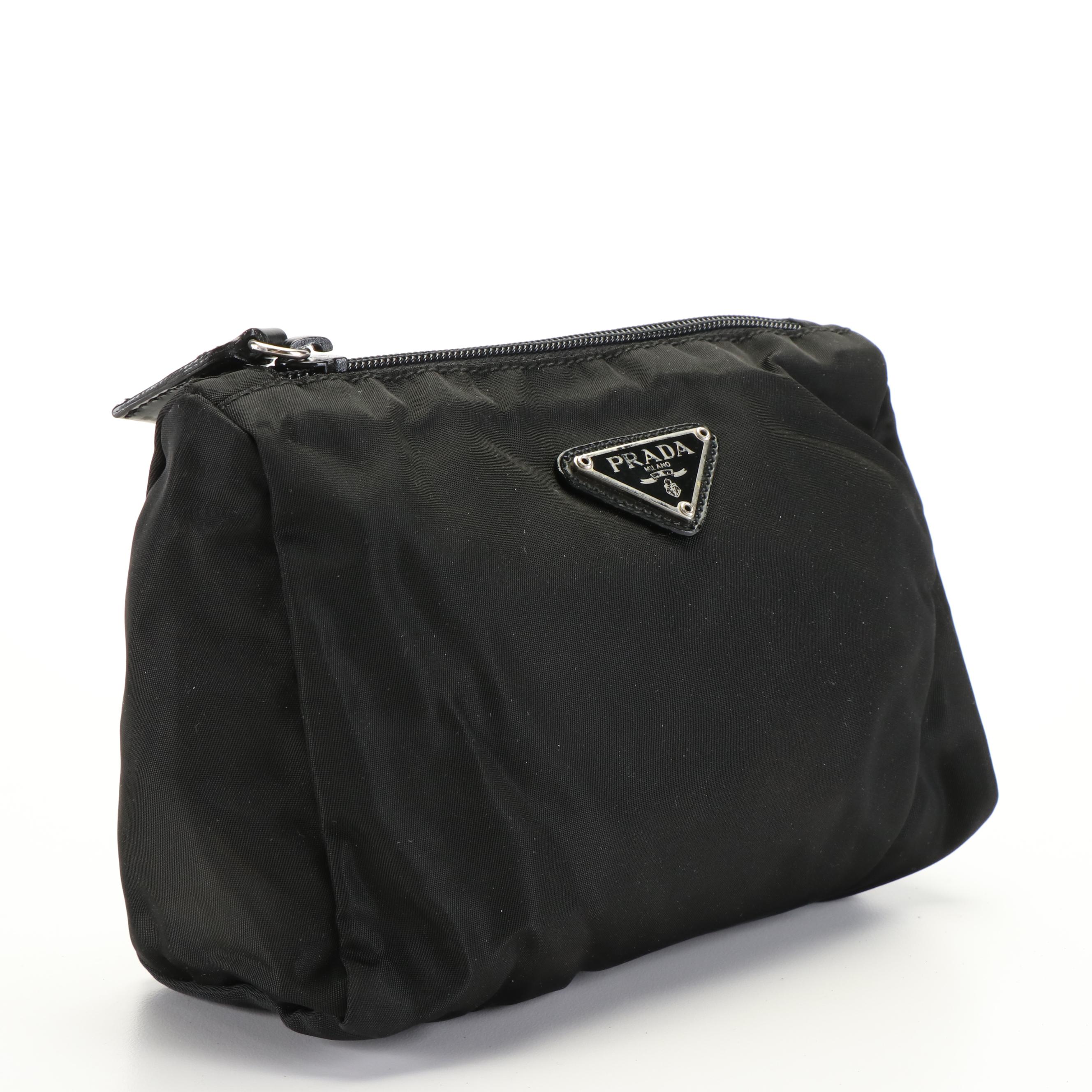 Prada Tessuto Nylon Zippered Accessories Pouch