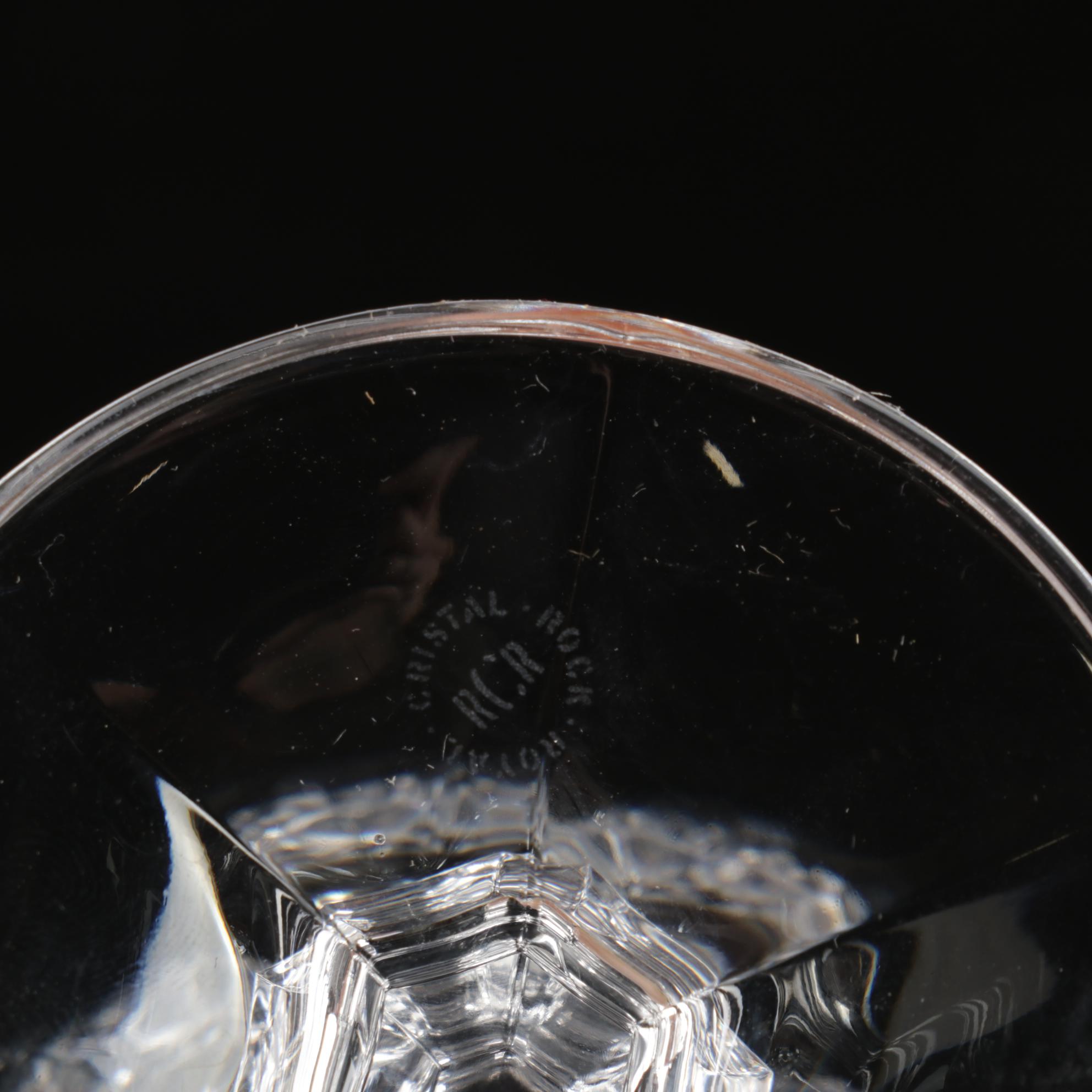 Lenox "Charleston" Crystal Bowl, Royal "Shannon" Wine Stems And Crystal Decanter