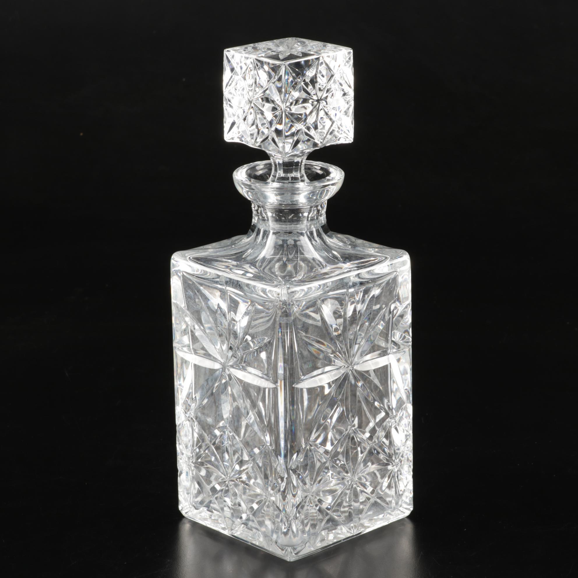 Lenox "Charleston" Crystal Bowl, Royal "Shannon" Wine Stems And Crystal Decanter