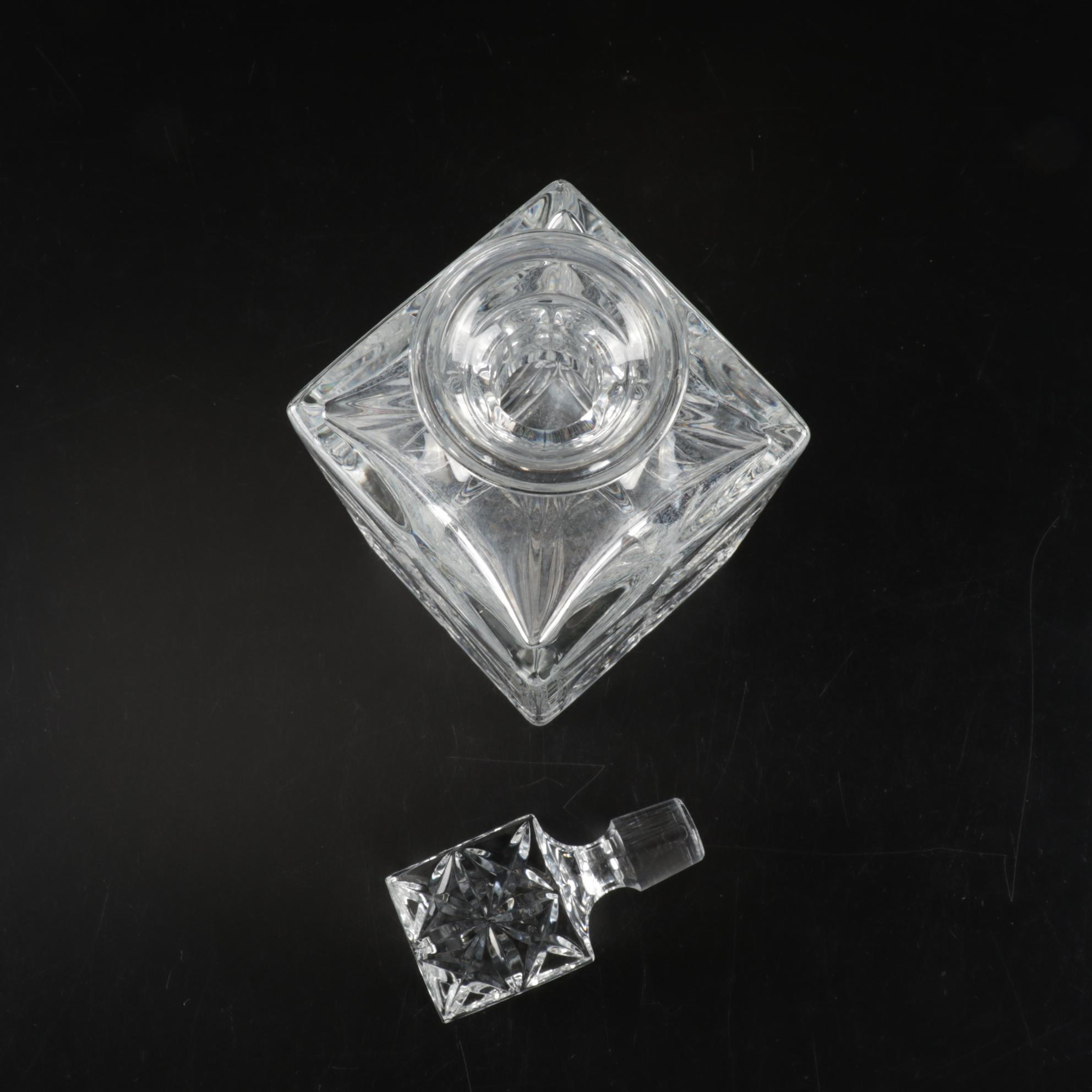 Lenox "Charleston" Crystal Bowl, Royal "Shannon" Wine Stems And Crystal Decanter