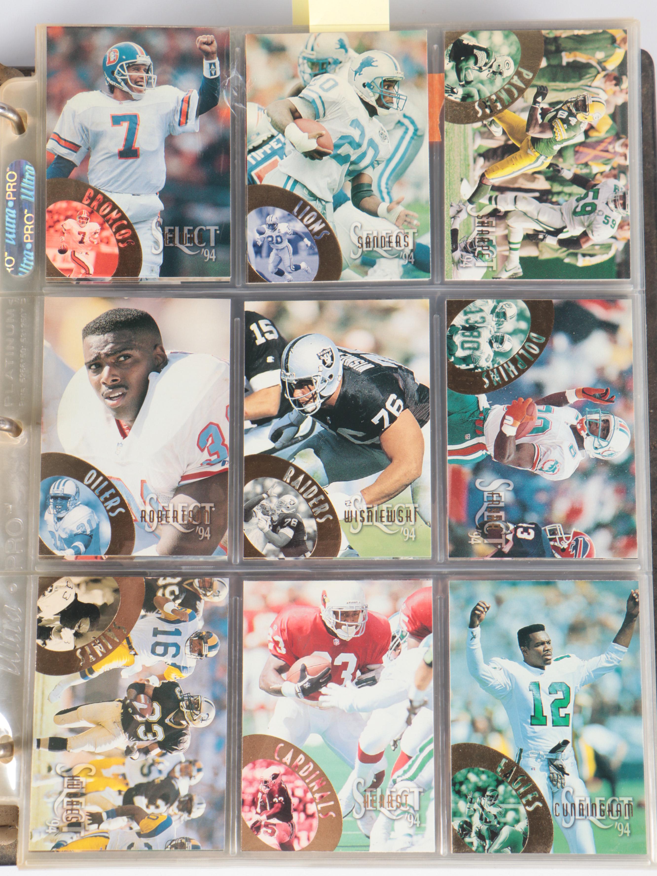 Cincinnati Bengals Signed with Other Football Cards, Late 20th Century