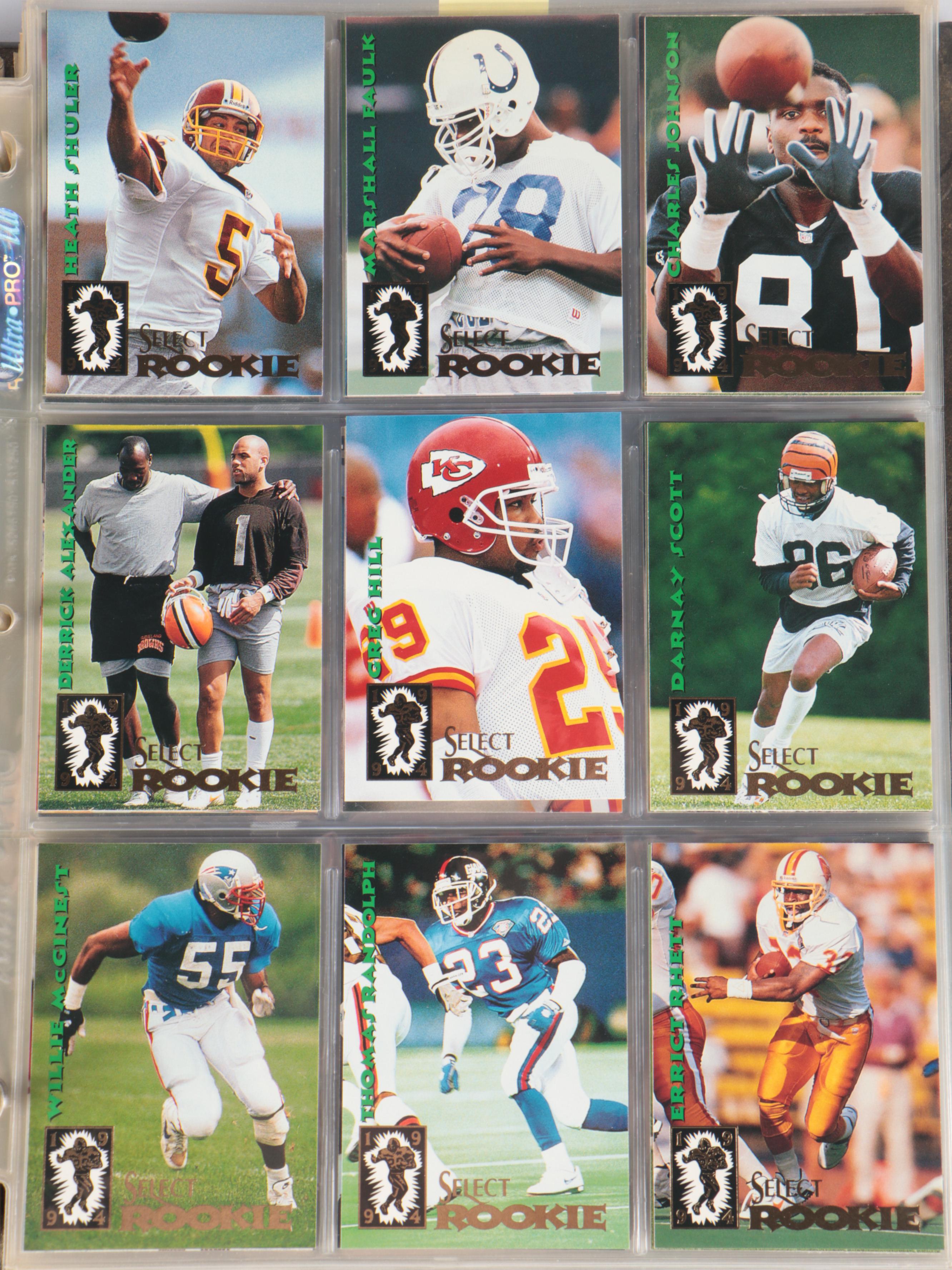 Cincinnati Bengals Signed with Other Football Cards, Late 20th Century
