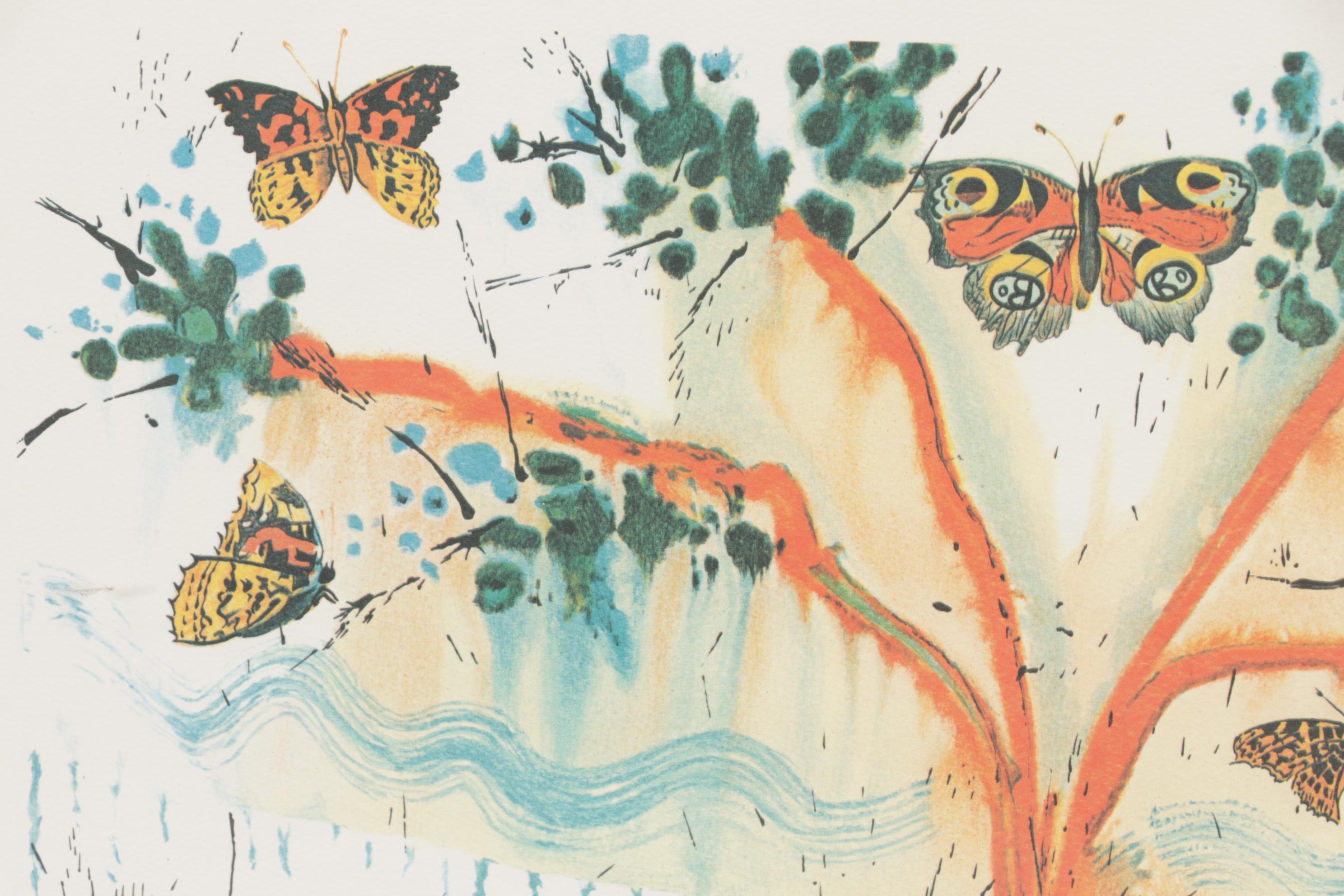 Salvador Dalí Color Lithograph "A Mad Tea Party," 1969