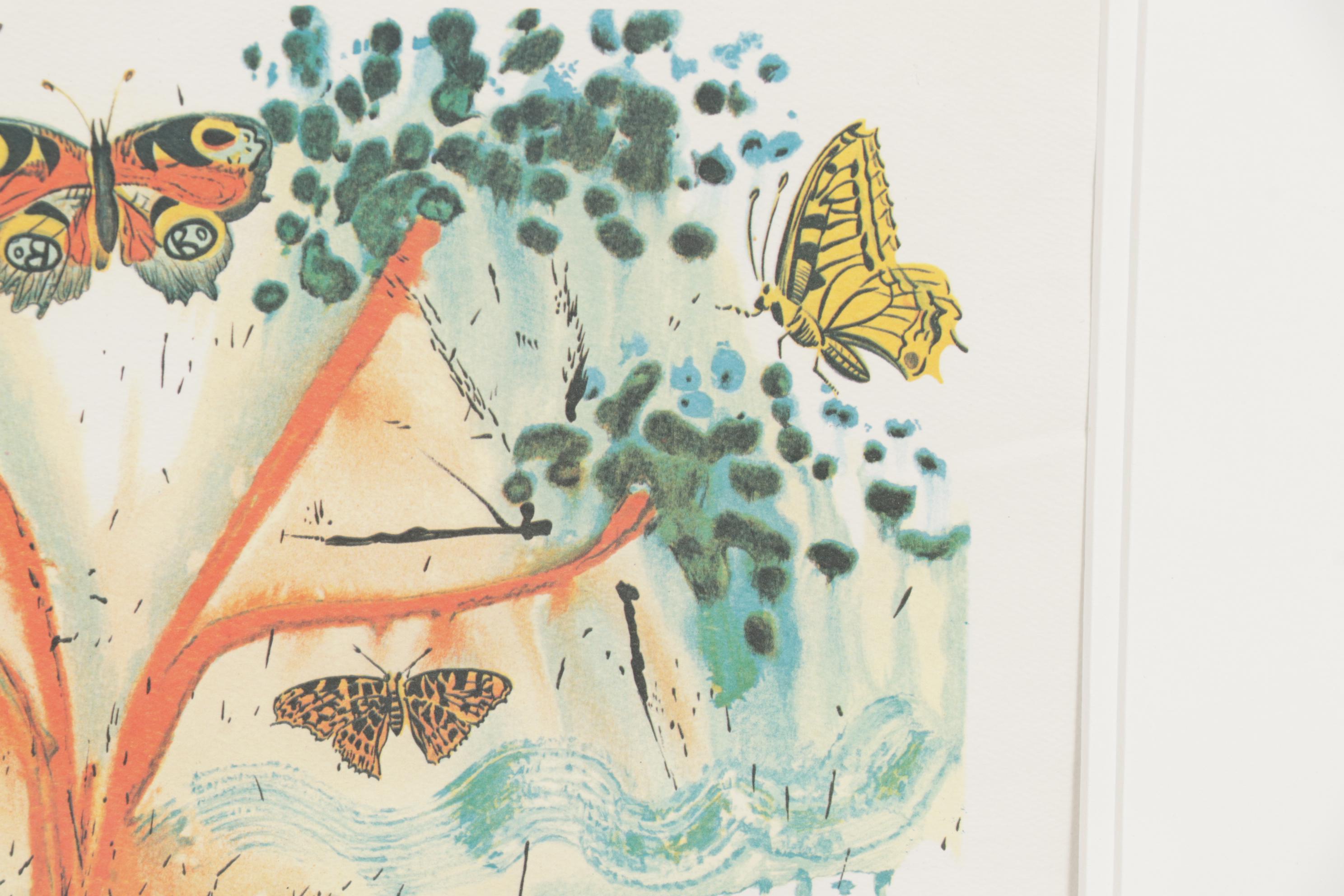 Salvador Dalí Color Lithograph "A Mad Tea Party," 1969