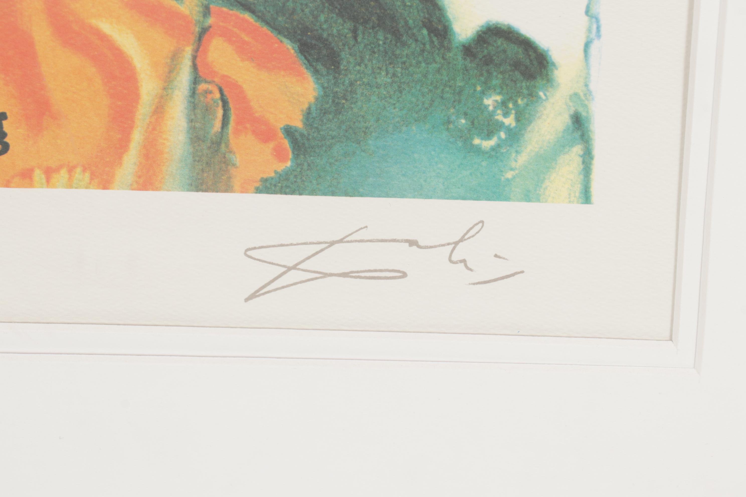 Salvador Dalí Color Lithograph "A Mad Tea Party," 1969