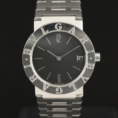 BVLGARI Stainless Steel Quartz Wristwatch