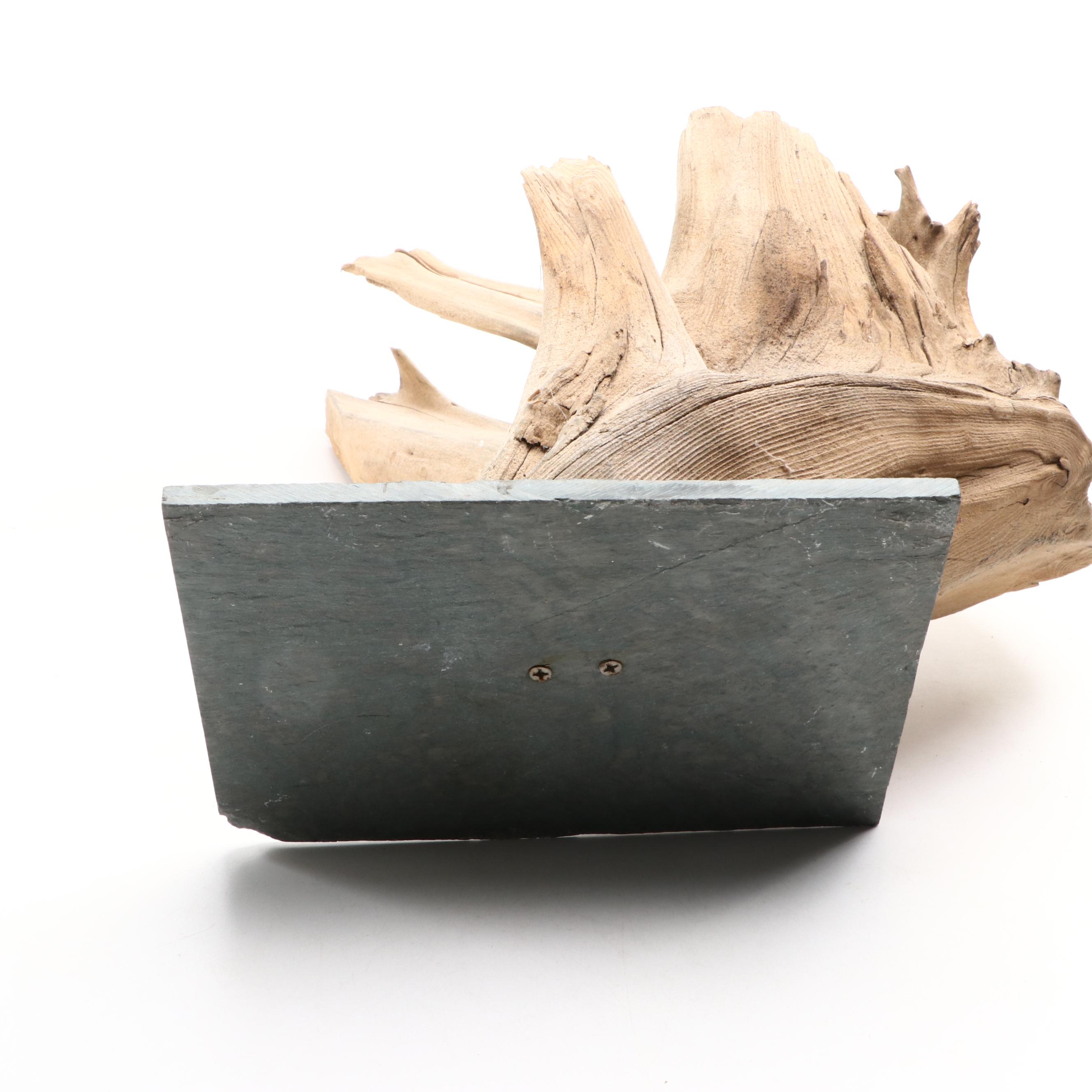 Driftwood Sculptures on Metal Stands