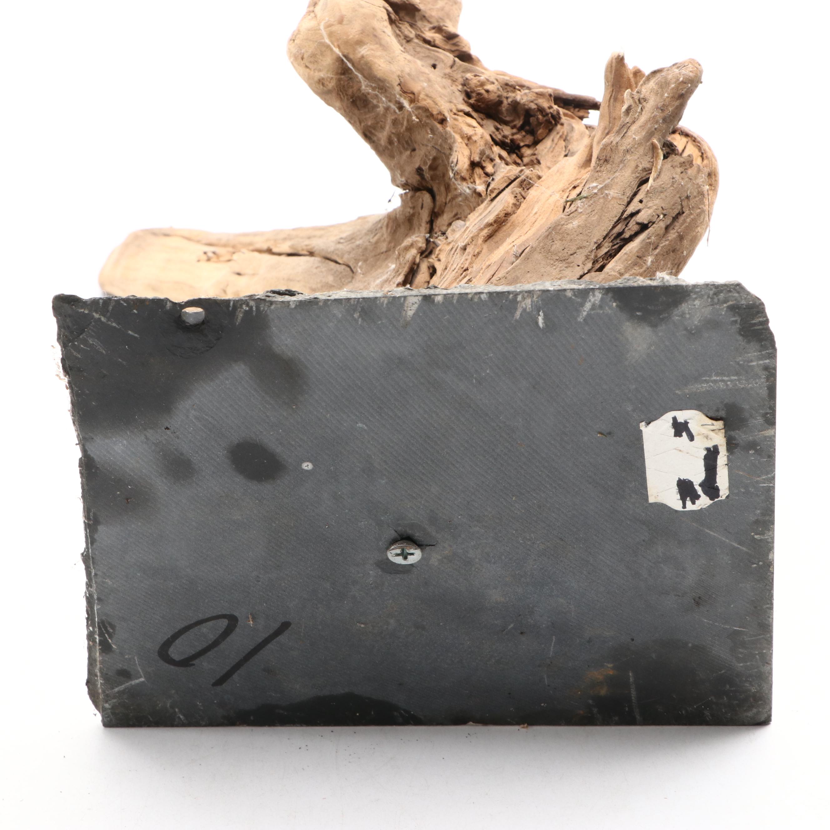 Driftwood Sculptures on Metal Stands