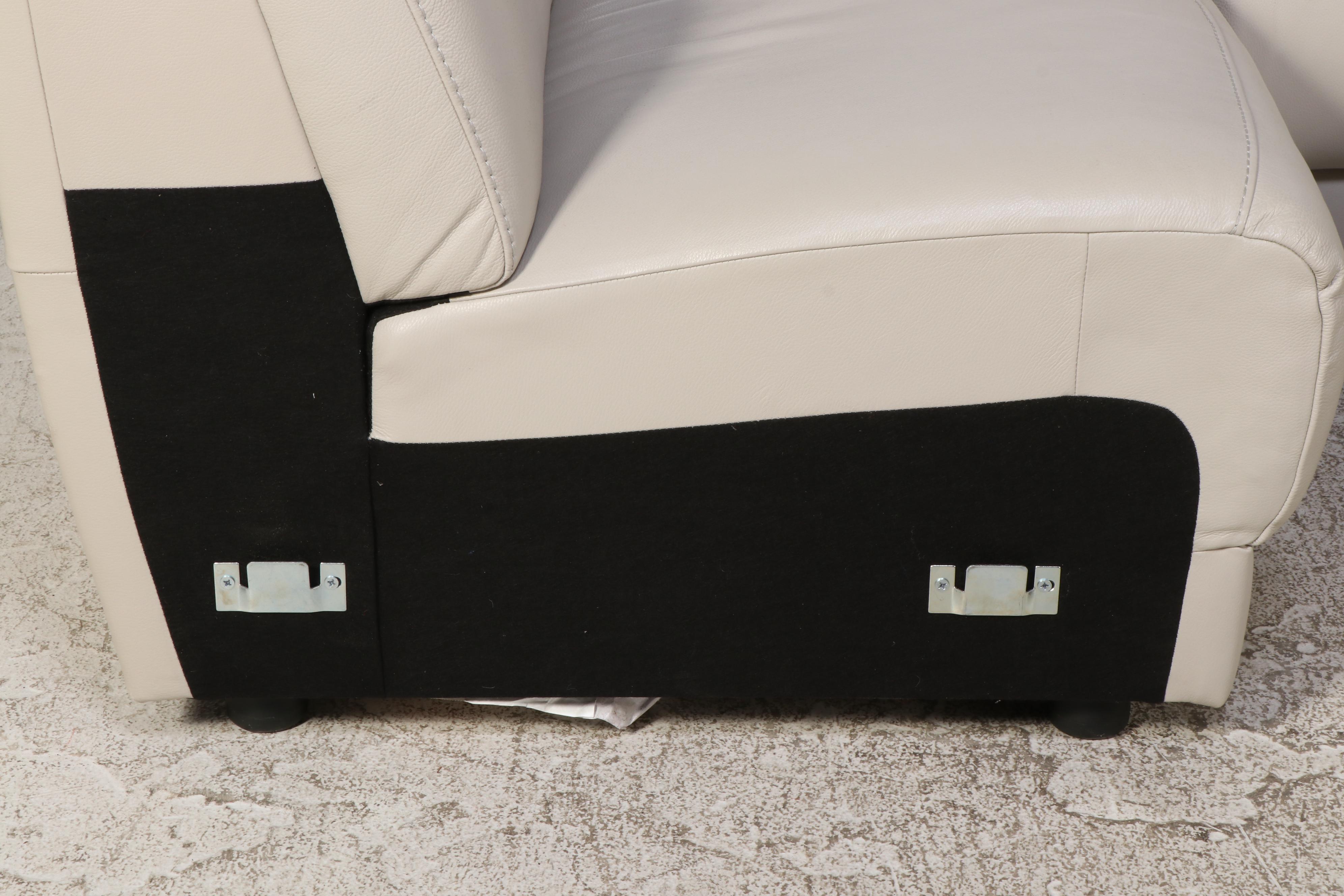 Natuzzi Leather Power Reclining Sectional Sofa